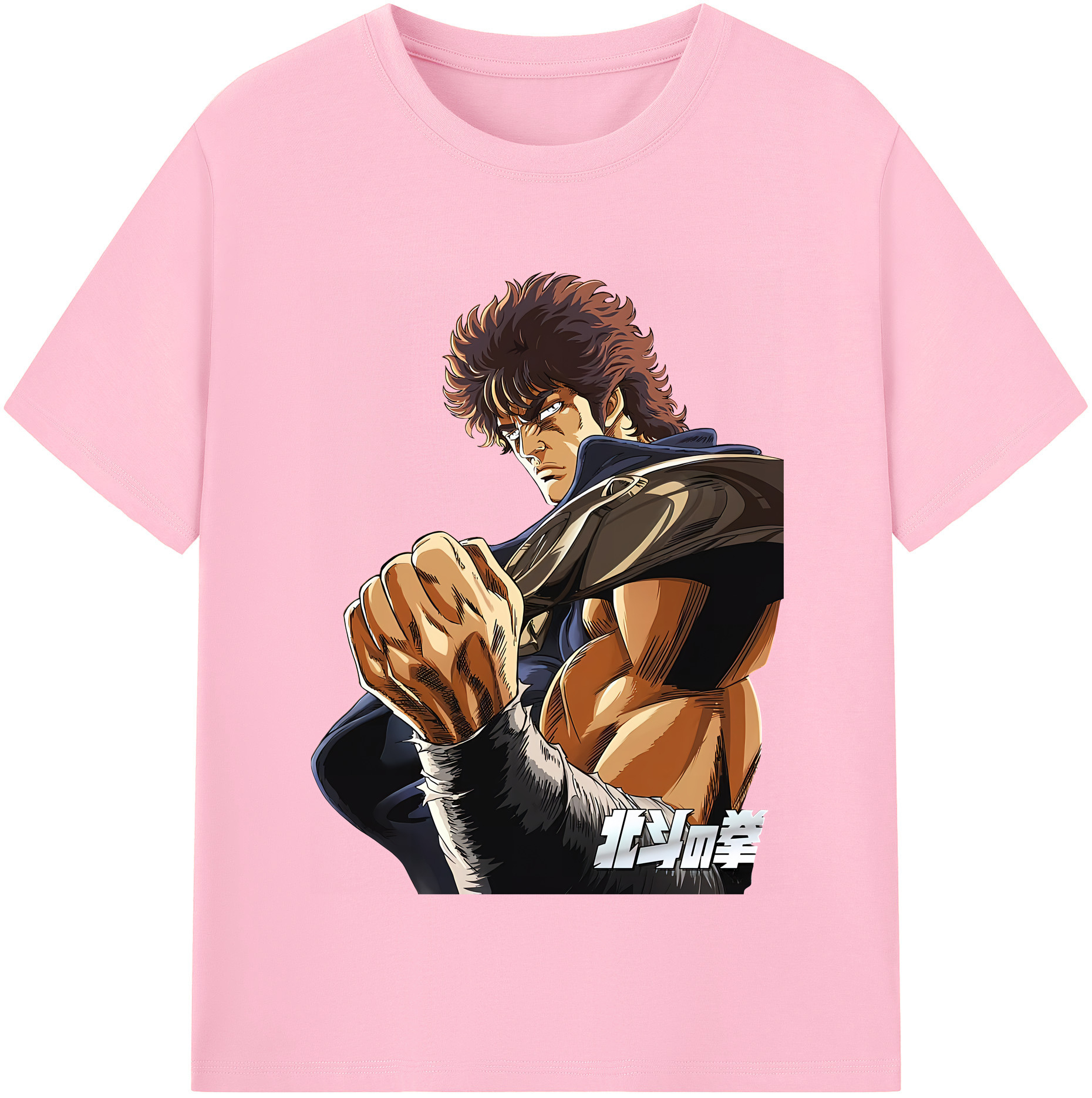 （画像用） 北斗の拳 Fist of the North Star 綿100％半袖Tシャツ（フロントプリント）