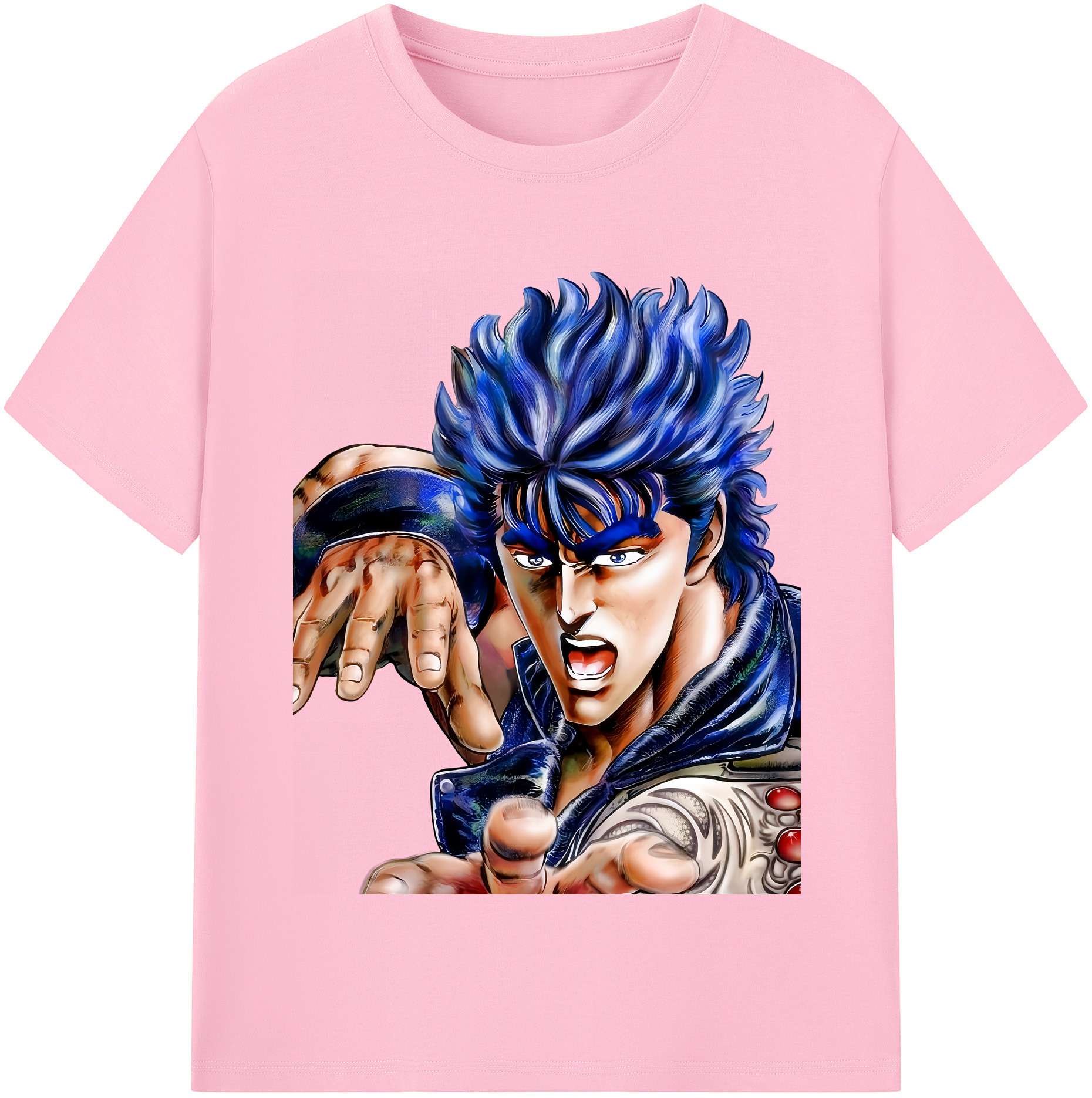 （画像用） 北斗の拳 Fist of the North Star 綿100％半袖Tシャツ（フロントプリント）