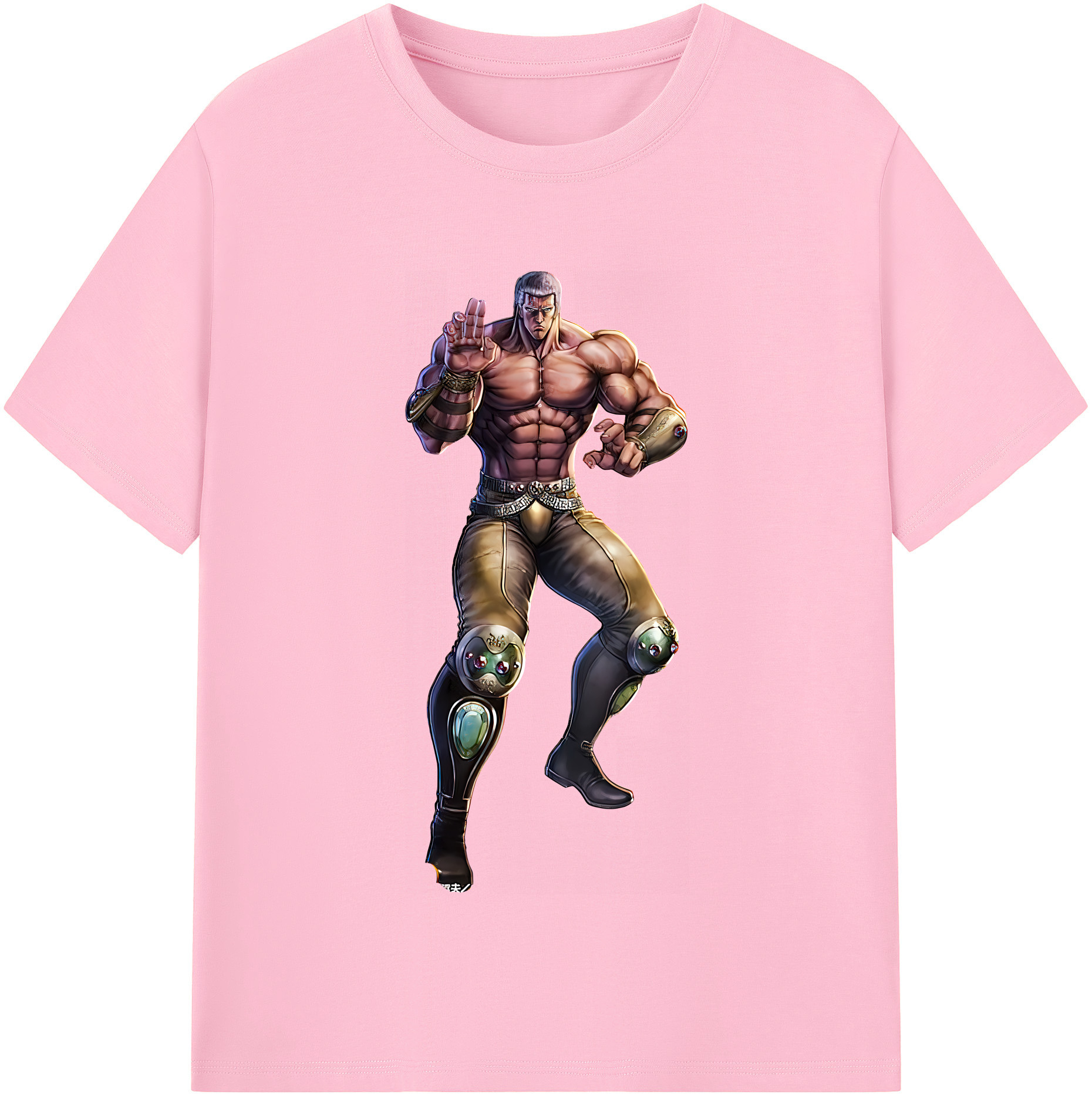 （画像用） 北斗の拳 Fist of the North Star 綿100％半袖Tシャツ（フロントプリント）