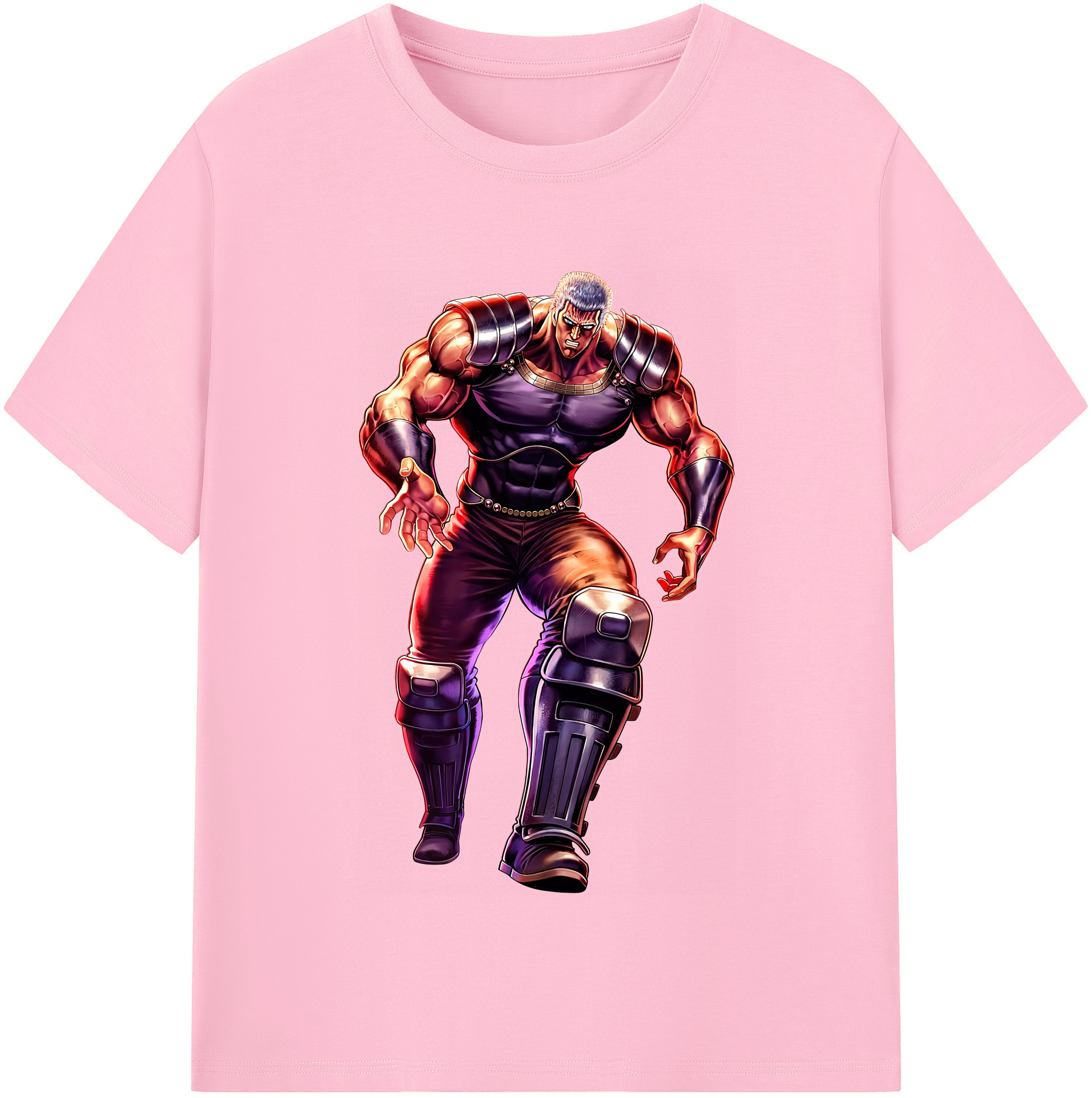 （画像用） 北斗の拳 Fist of the North Star 綿100％半袖Tシャツ（フロントプリント）