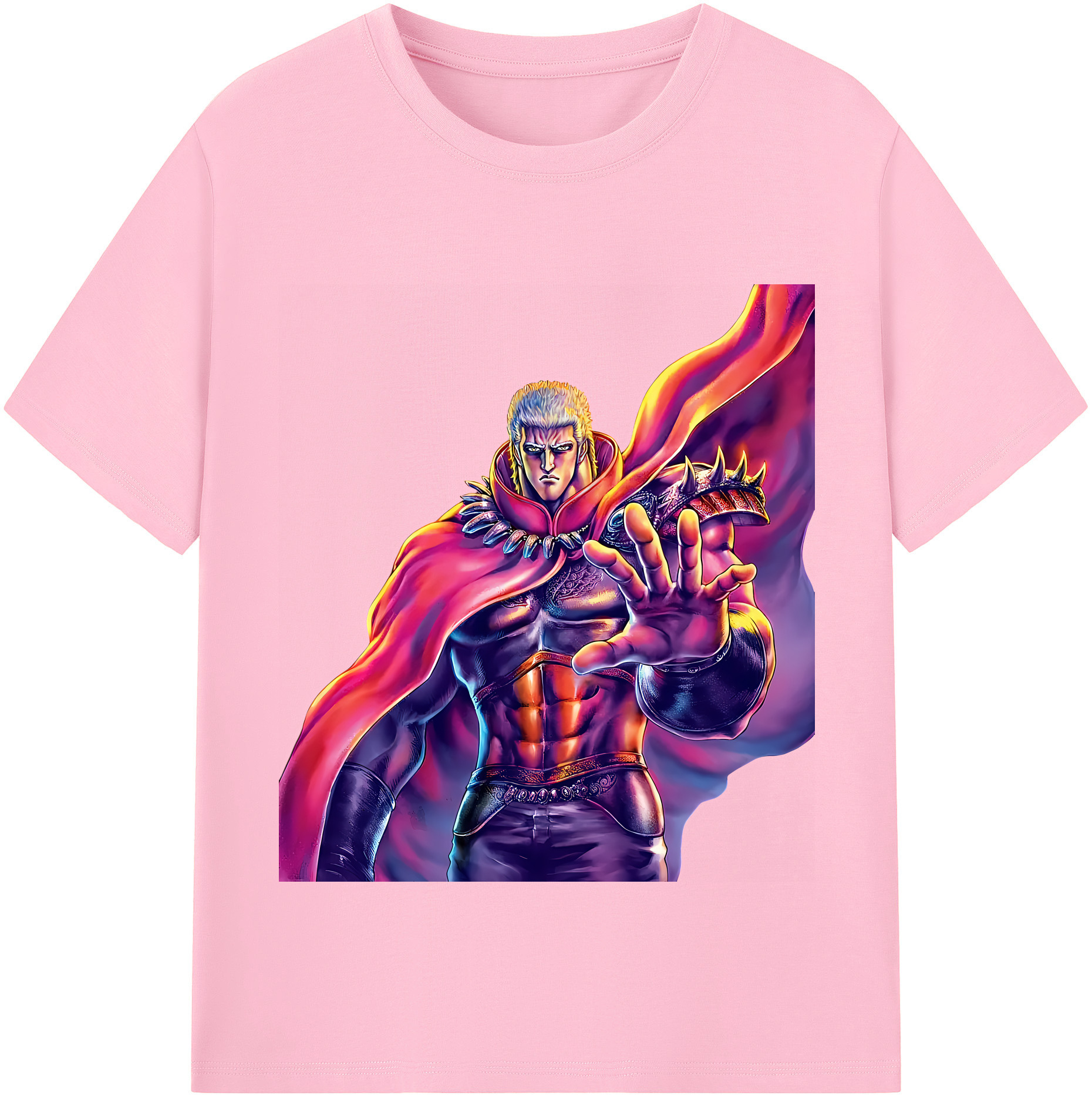 （画像用） 北斗の拳 Fist of the North Star 綿100％半袖Tシャツ（フロントプリント）