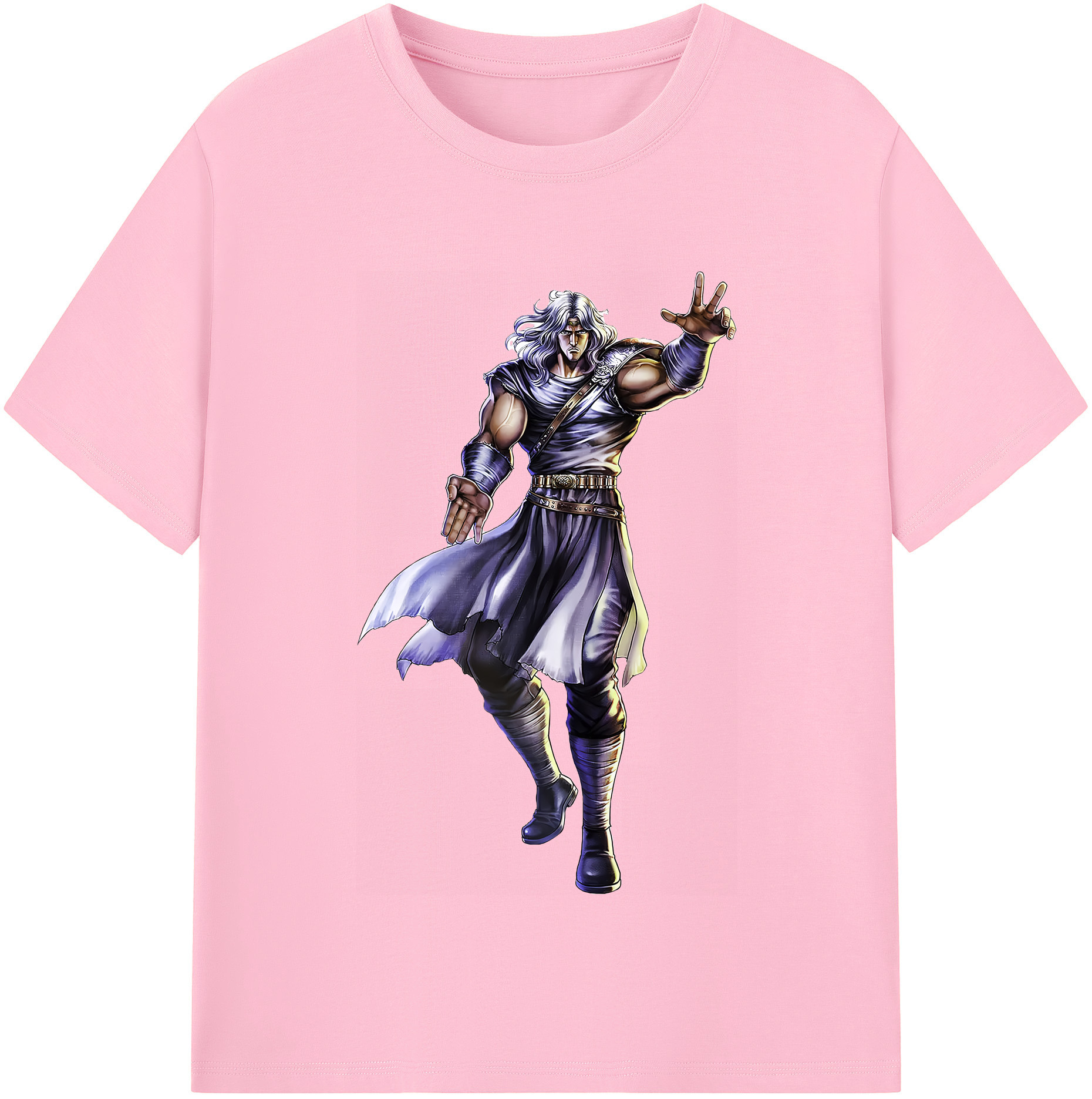 （画像用） 北斗の拳 Fist of the North Star 綿100％半袖Tシャツ（フロントプリント）