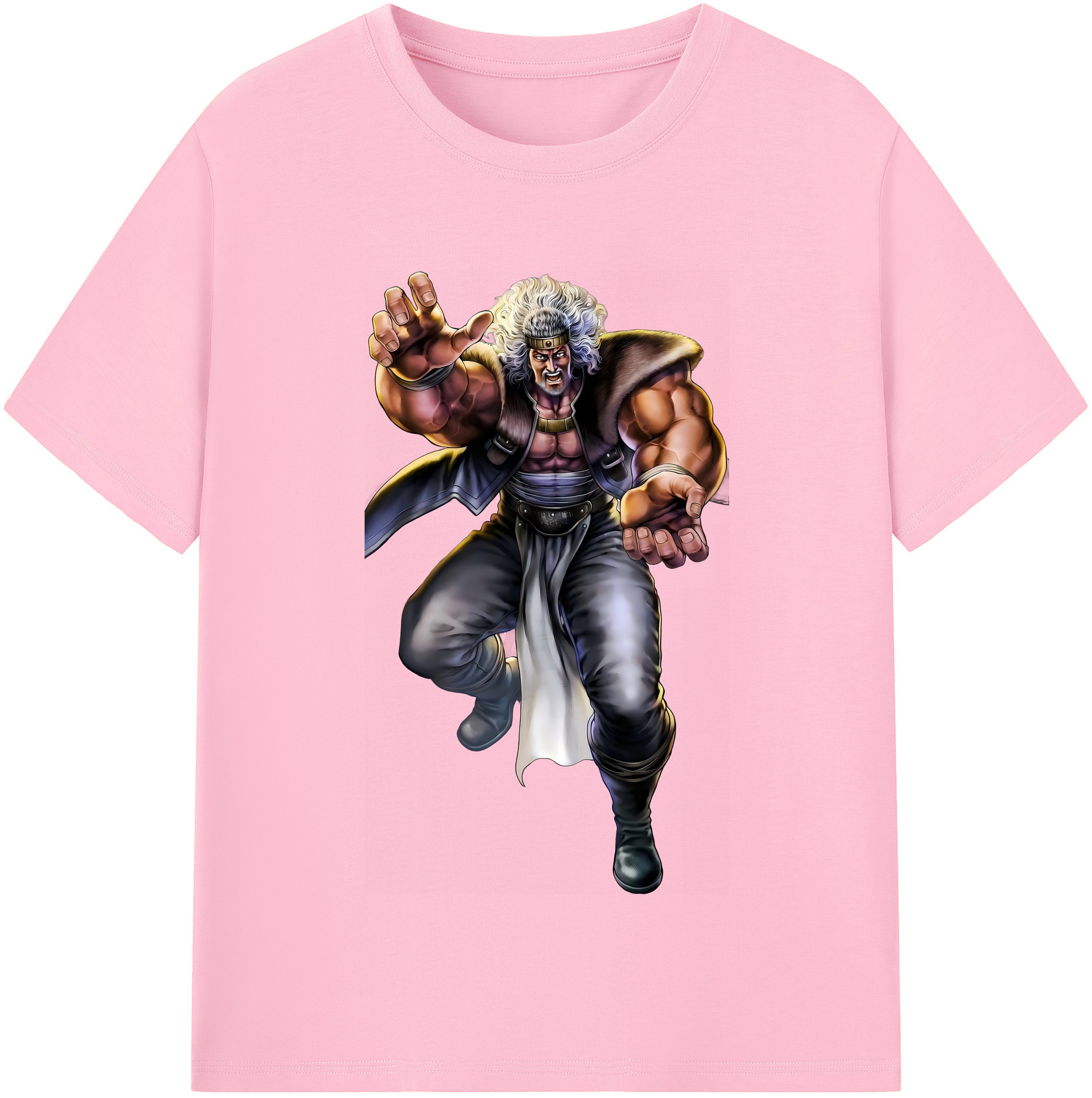 （画像用） 北斗の拳 Fist of the North Star 綿100％半袖Tシャツ（フロントプリント）