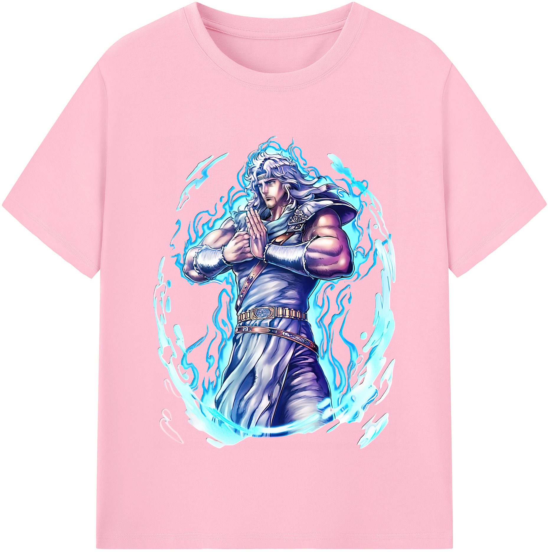 （画像用） 北斗の拳 Fist of the North Star 綿100％半袖Tシャツ（フロントプリント）