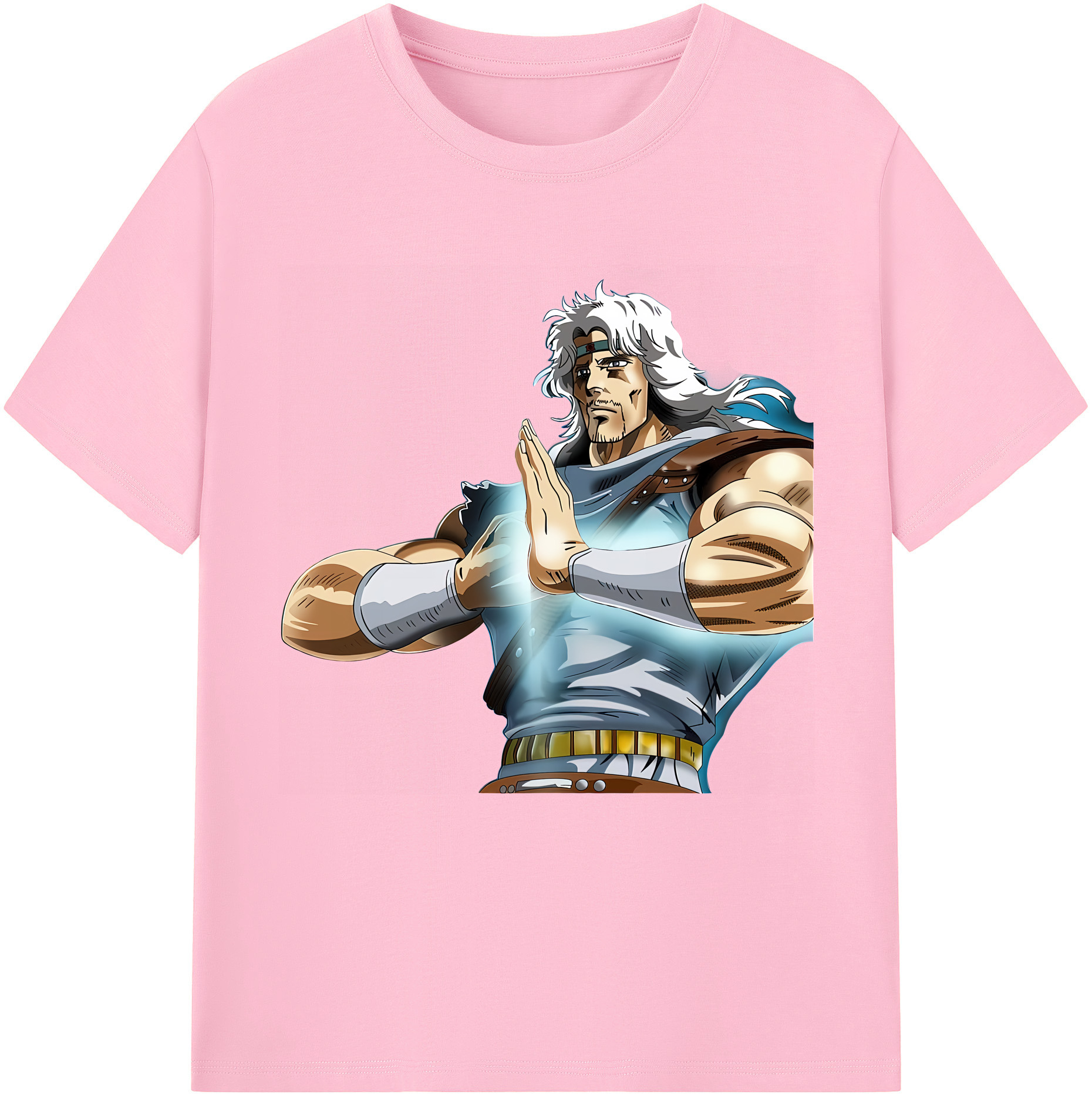 （画像用） 北斗の拳 Fist of the North Star 綿100％半袖Tシャツ（フロントプリント）
