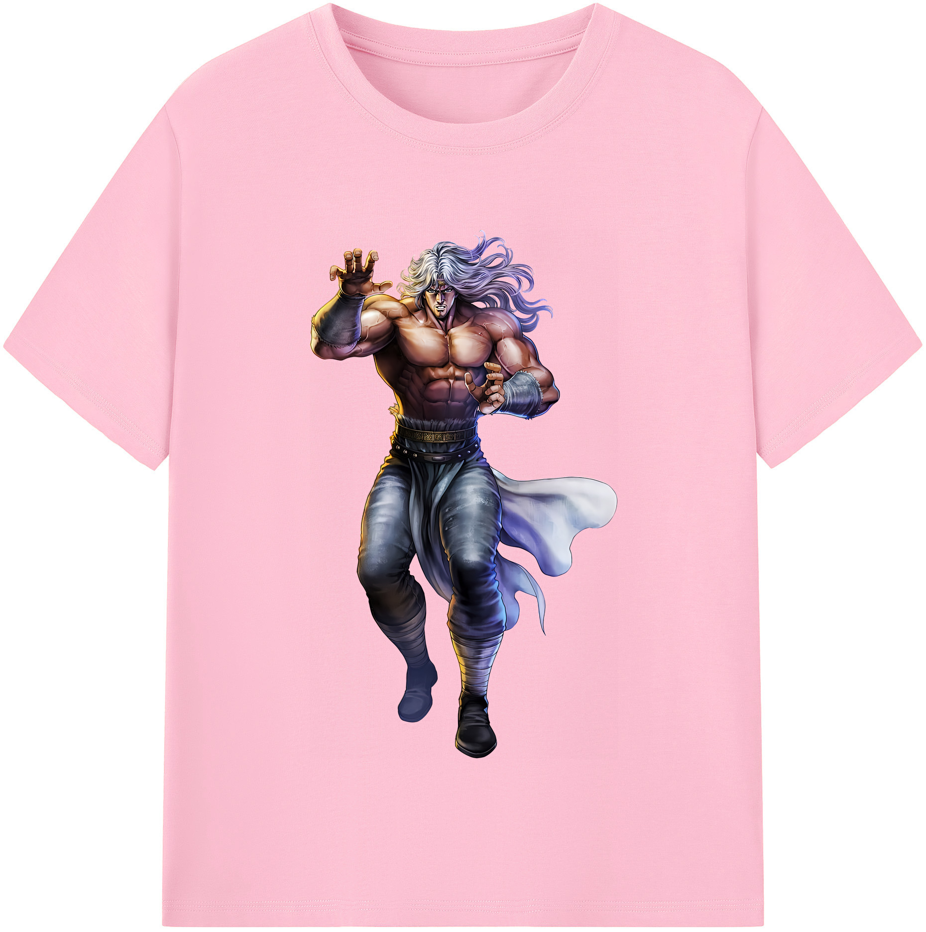 （画像用） 北斗の拳 Fist of the North Star 綿100％半袖Tシャツ（フロントプリント）