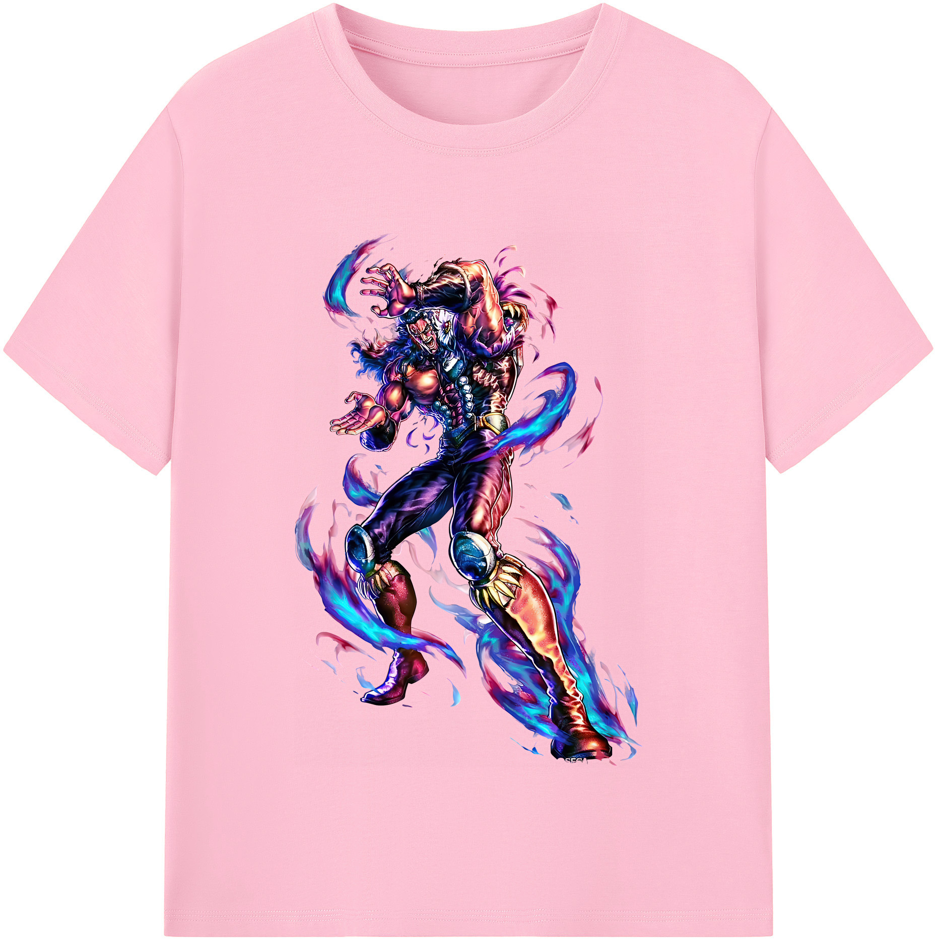 （画像用） 北斗の拳 Fist of the North Star 綿100％半袖Tシャツ（フロントプリント）
