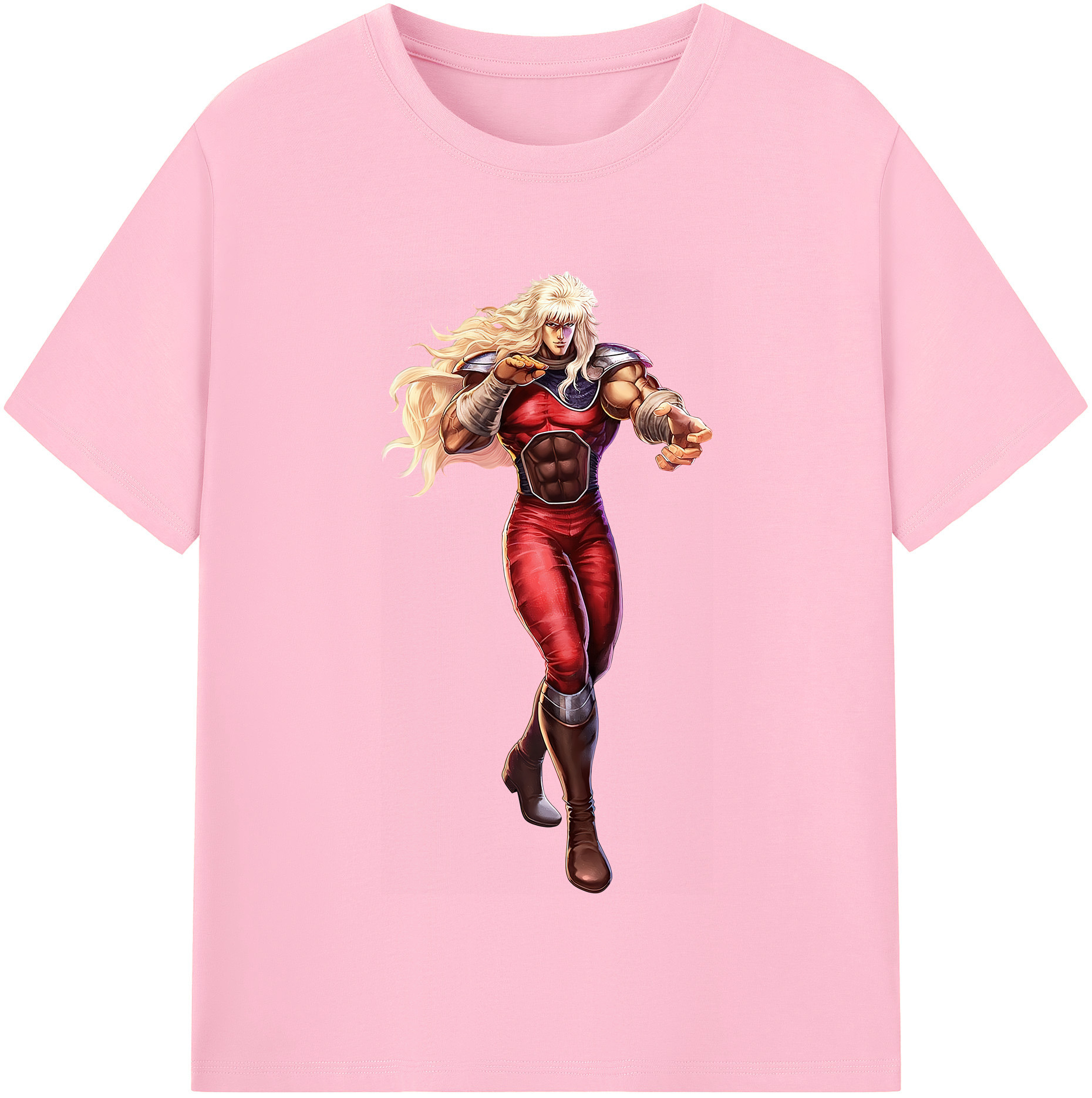 （画像用） 北斗の拳 Fist of the North Star 綿100％半袖Tシャツ（フロントプリント）