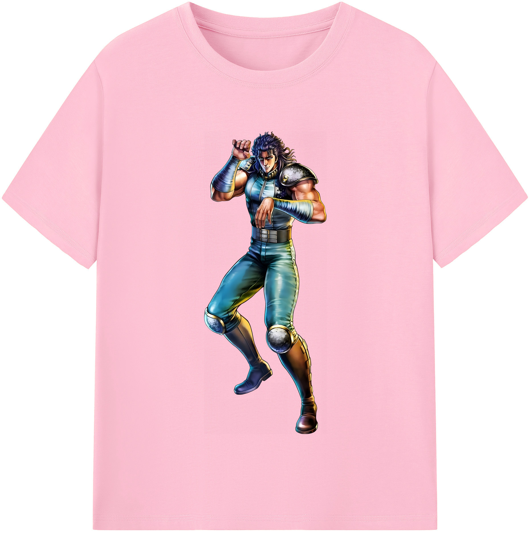 （画像用） 北斗の拳 Fist of the North Star 綿100％半袖Tシャツ（フロントプリント）