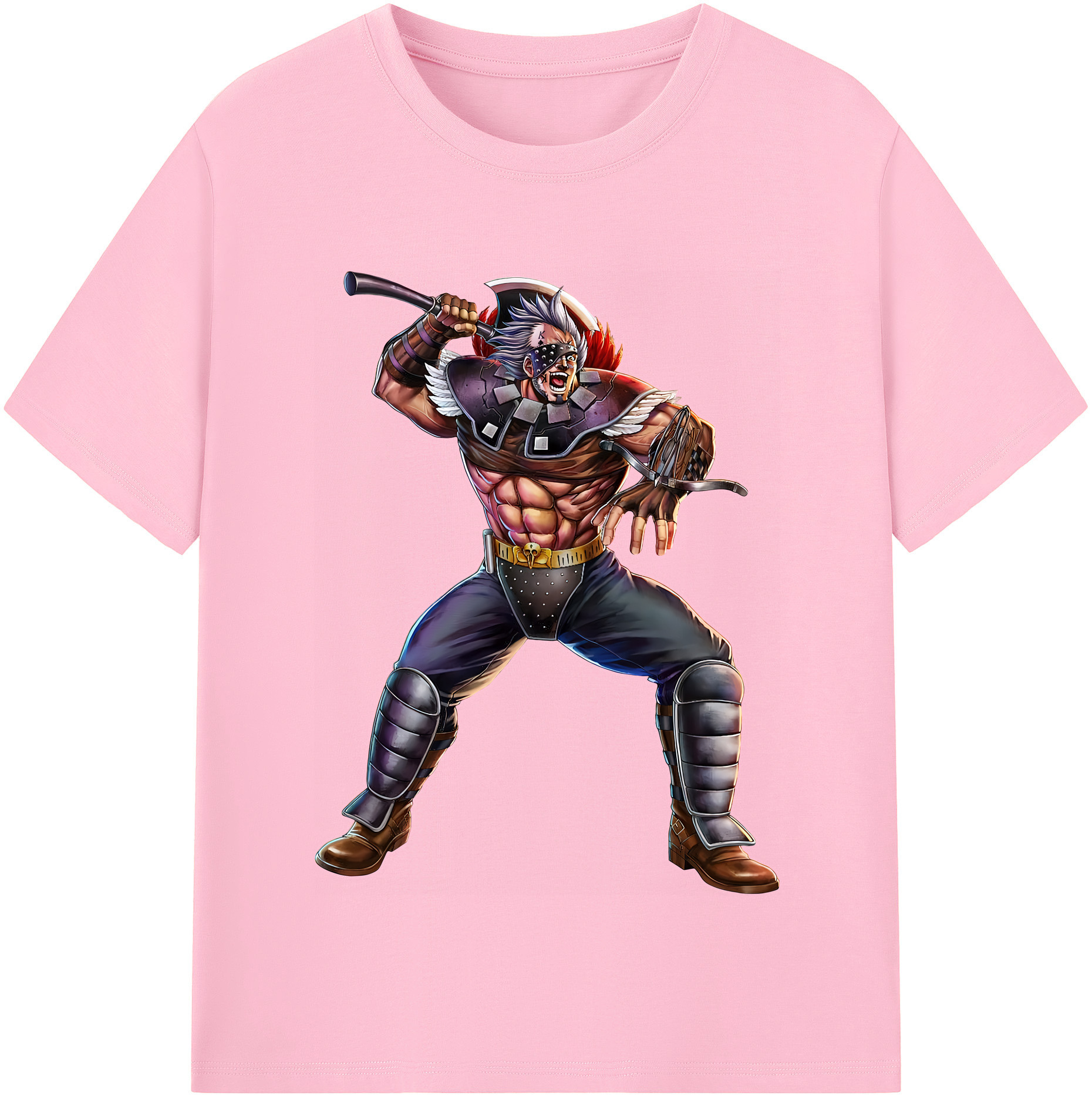 （画像用） 北斗の拳 Fist of the North Star 綿100％半袖Tシャツ（フロントプリント）
