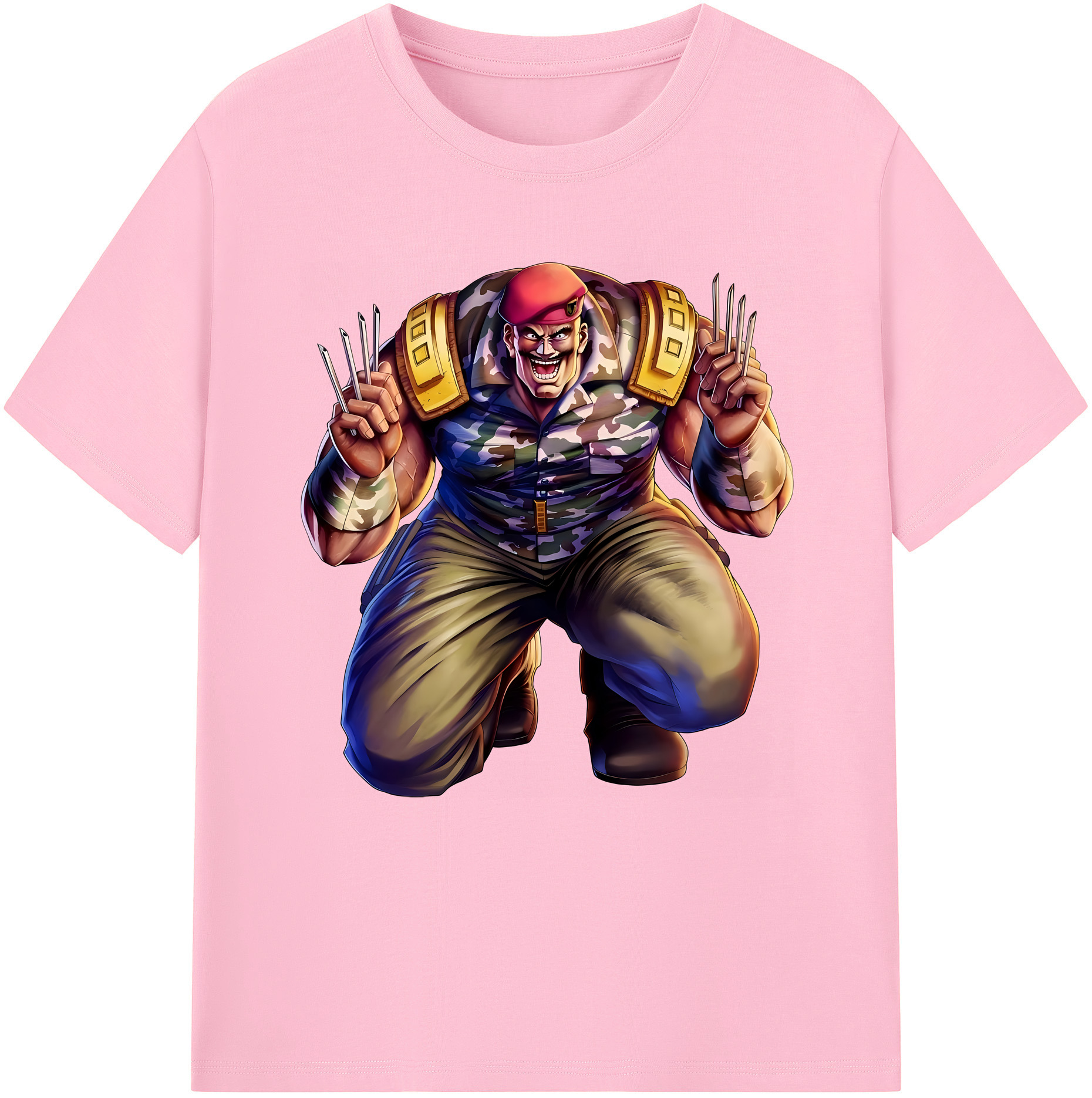 （画像用） 北斗の拳 Fist of the North Star 綿100％半袖Tシャツ（フロントプリント）