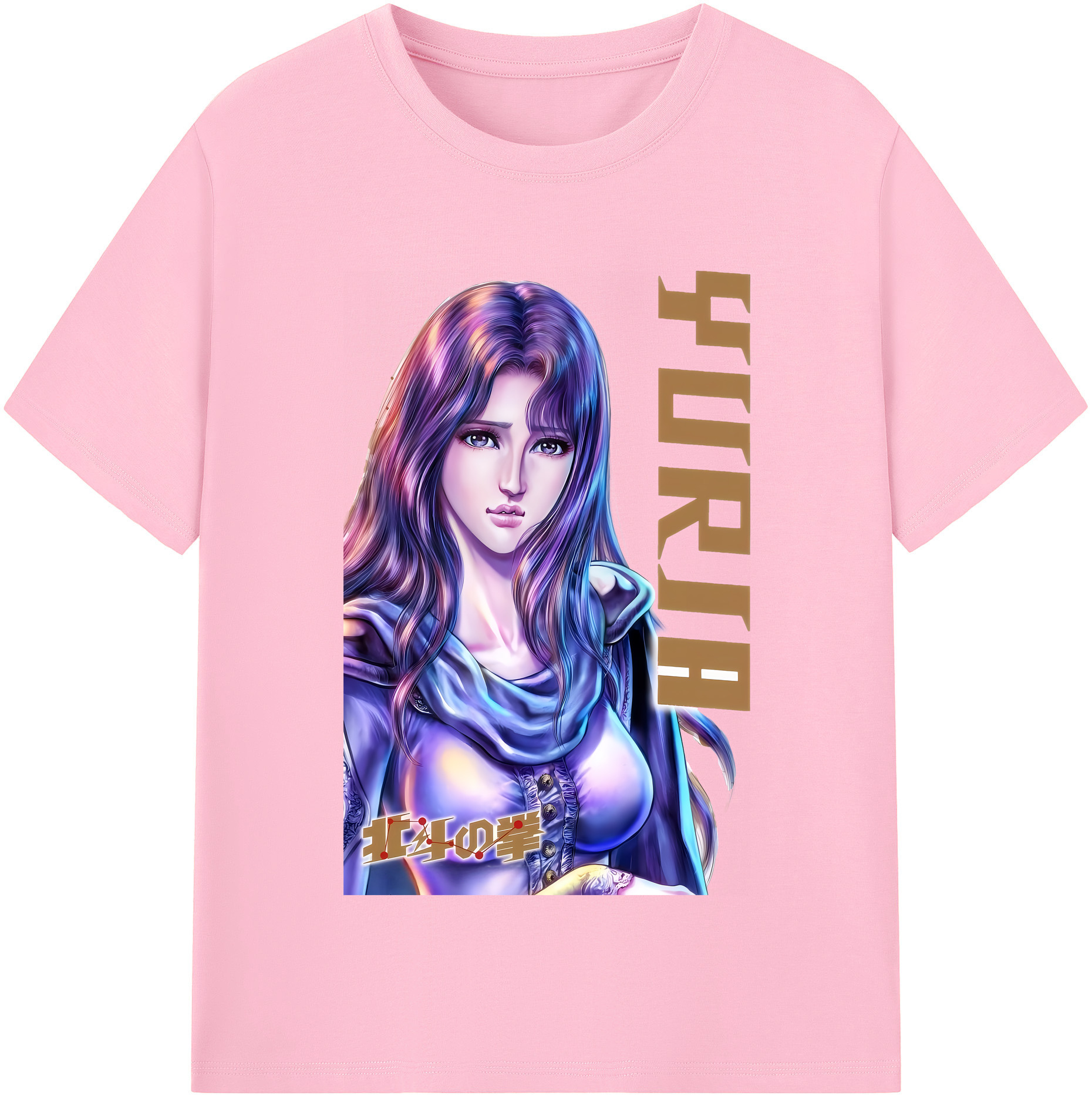 （画像用） 北斗の拳 Fist of the North Star 綿100％半袖Tシャツ（フロントプリント）
