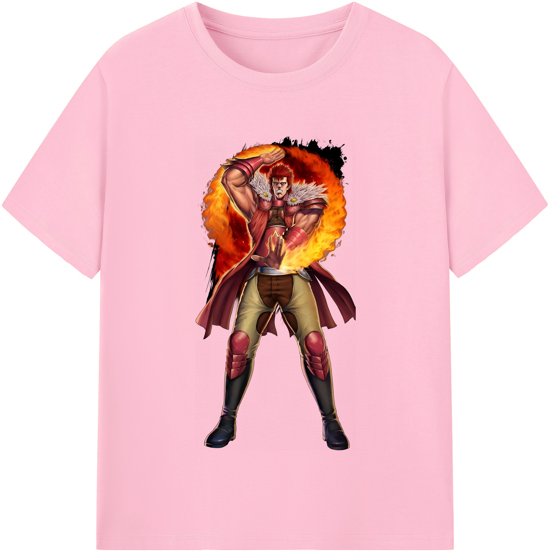 （画像用） 北斗の拳 Fist of the North Star 綿100％半袖Tシャツ（フロントプリント）