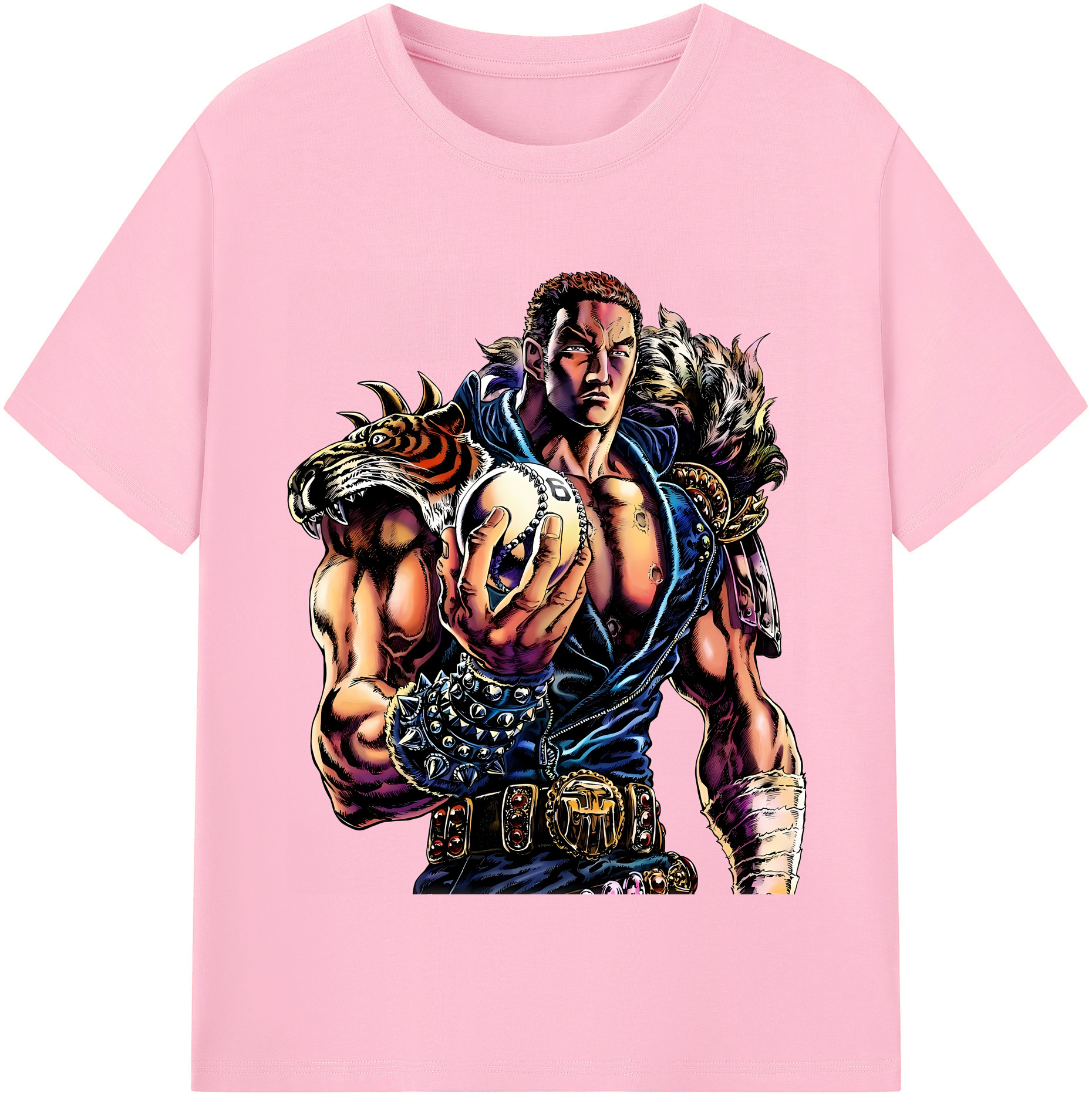 （画像用） 北斗の拳 Fist of the North Star 綿100％半袖Tシャツ（フロントプリント）