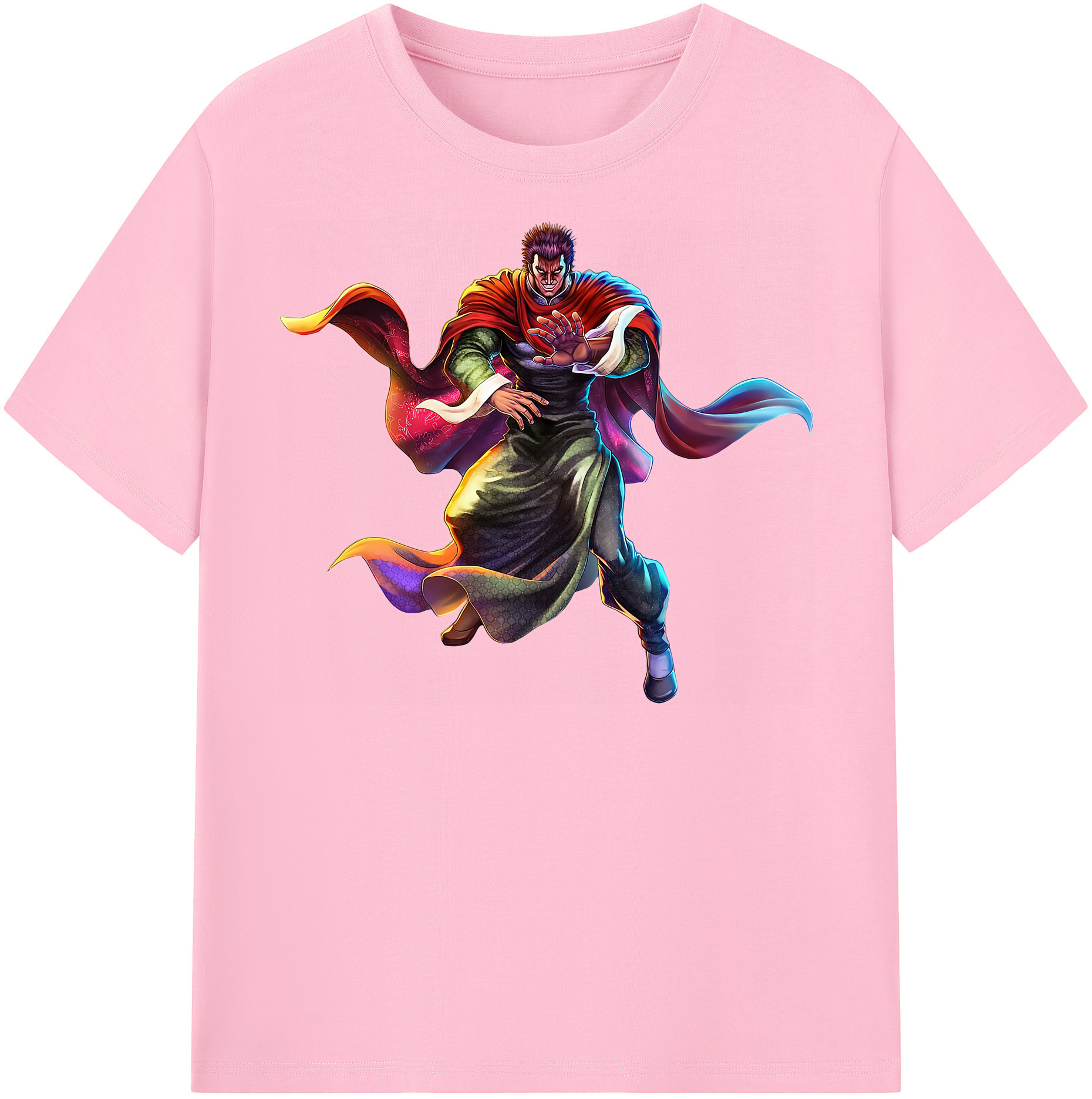 （画像用） 北斗の拳 Fist of the North Star 綿100％半袖Tシャツ（フロントプリント）