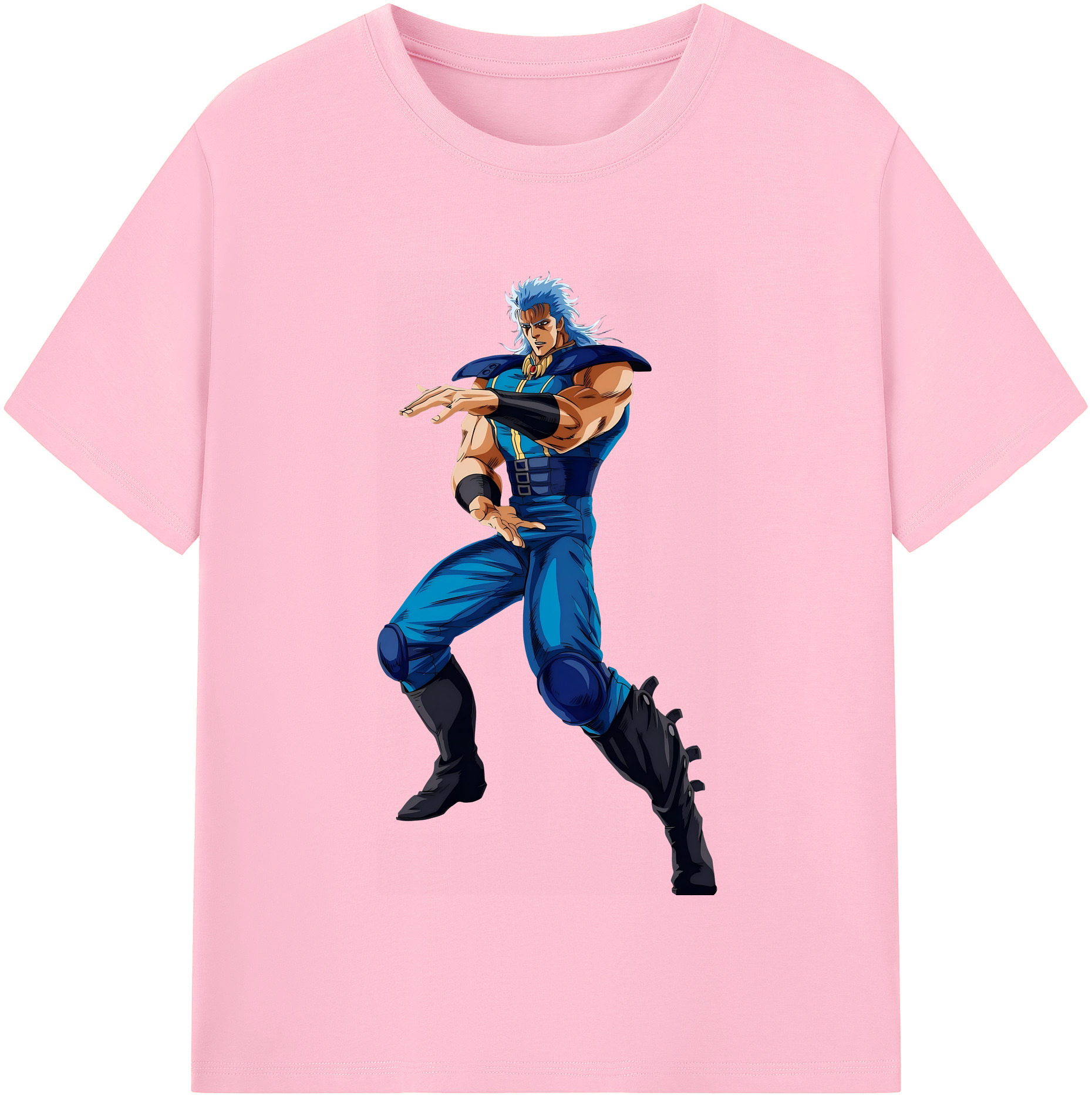 （画像用） 北斗の拳 Fist of the North Star 綿100％半袖Tシャツ（フロントプリント）