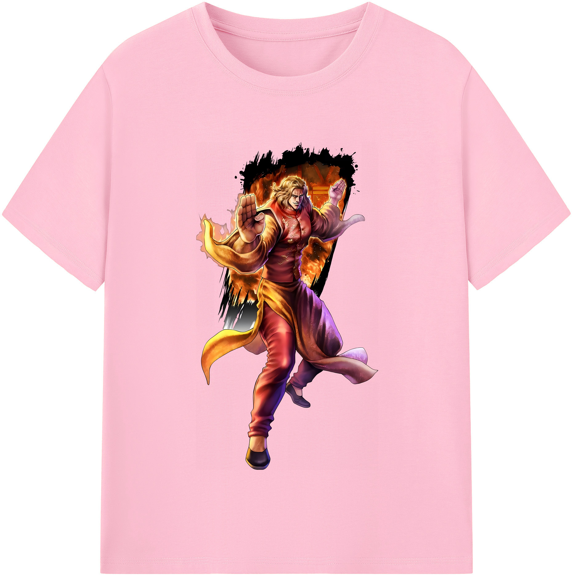 （画像用） 北斗の拳 Fist of the North Star 綿100％半袖Tシャツ（フロントプリント）