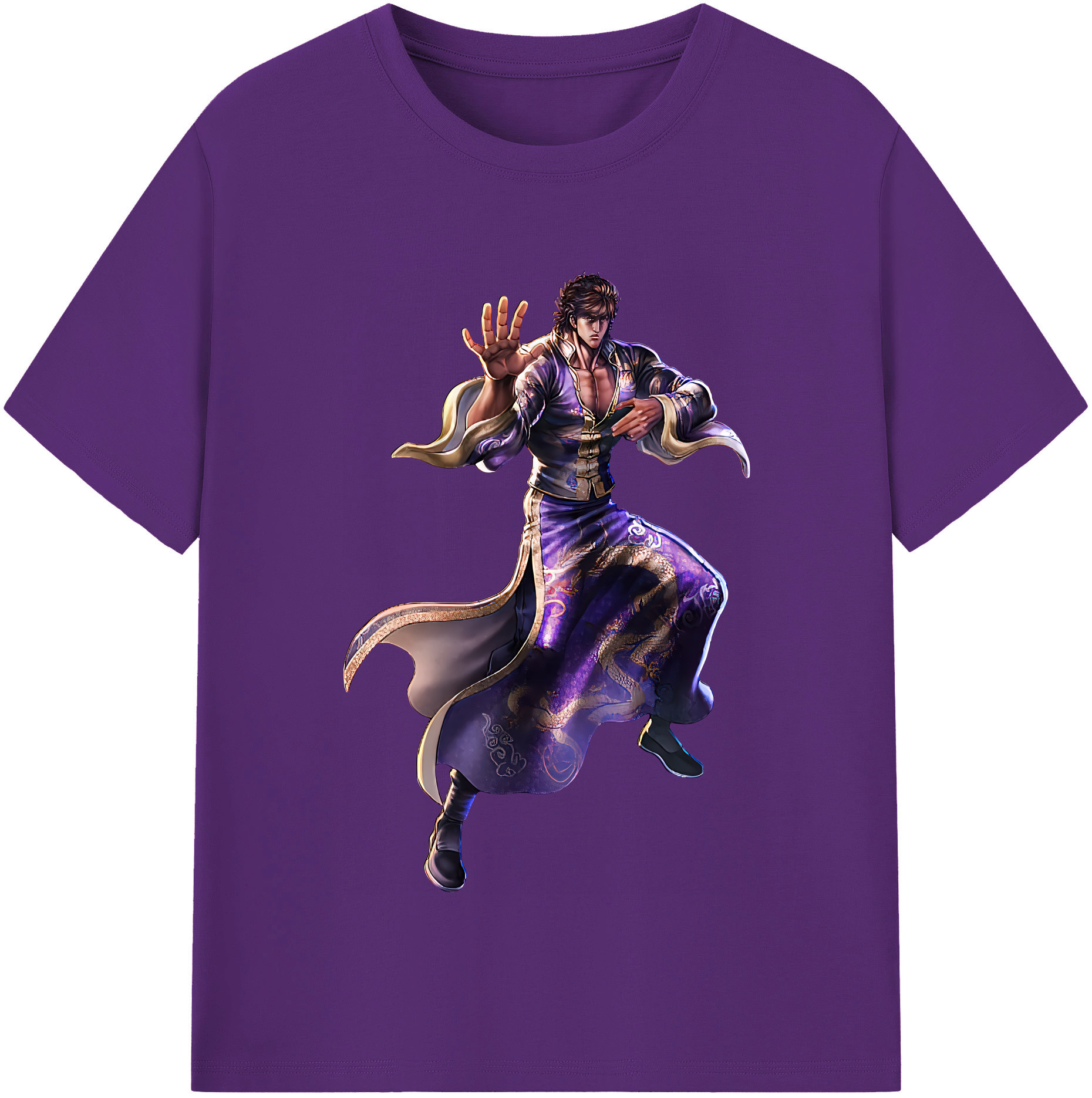 （画像用） 北斗の拳 Fist of the North Star 綿100％半袖Tシャツ（フロントプリント）