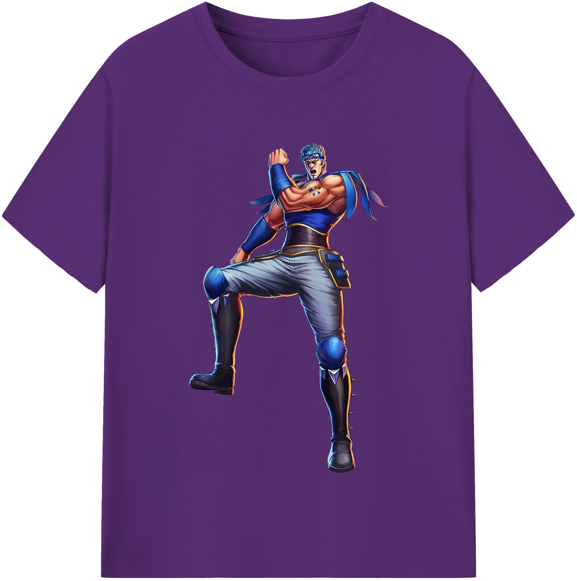 （画像用） 北斗の拳 Fist of the North Star 綿100％半袖Tシャツ（フロントプリント）