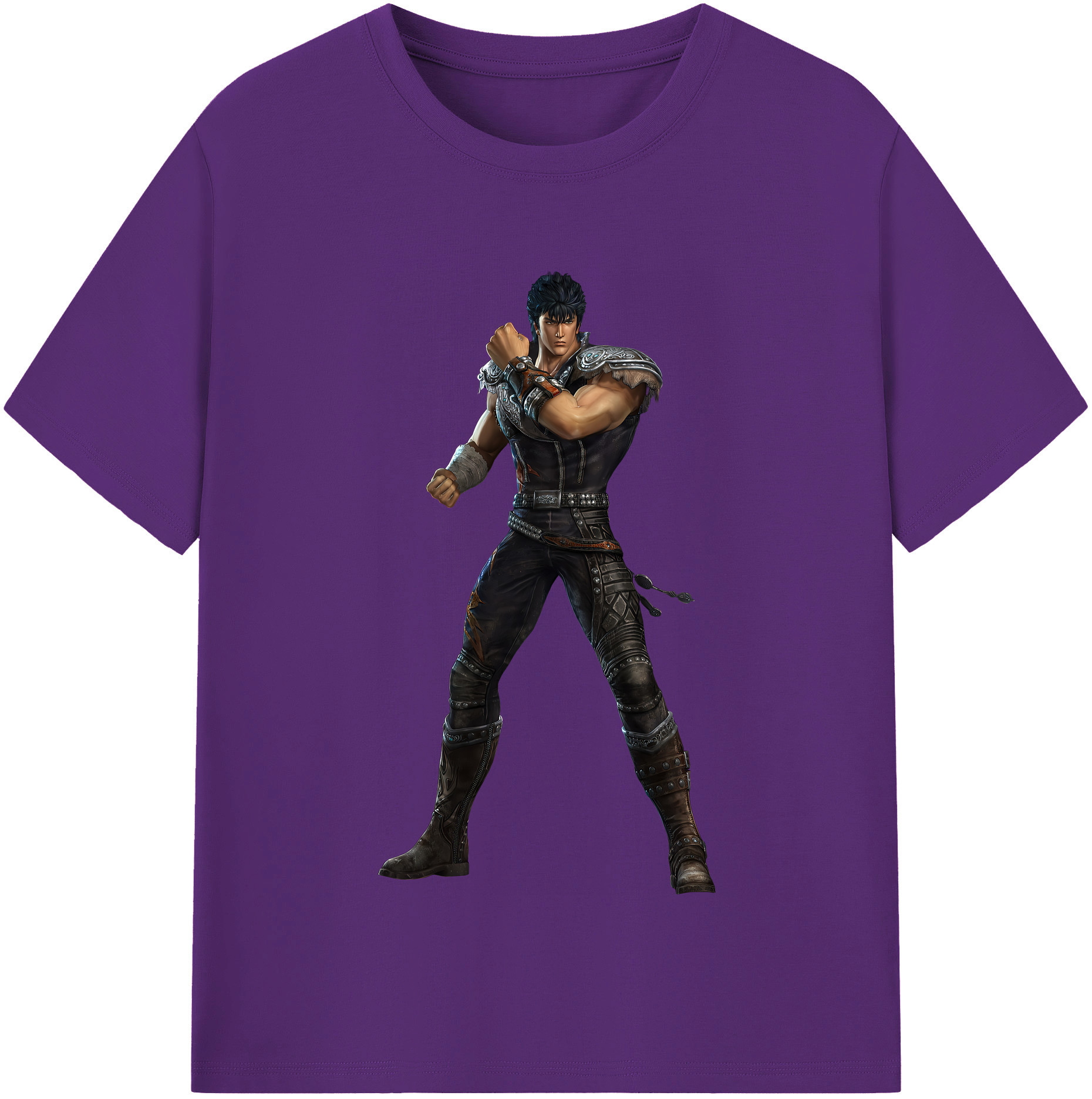 （画像用） 北斗の拳 Fist of the North Star 綿100％半袖Tシャツ（フロントプリント）