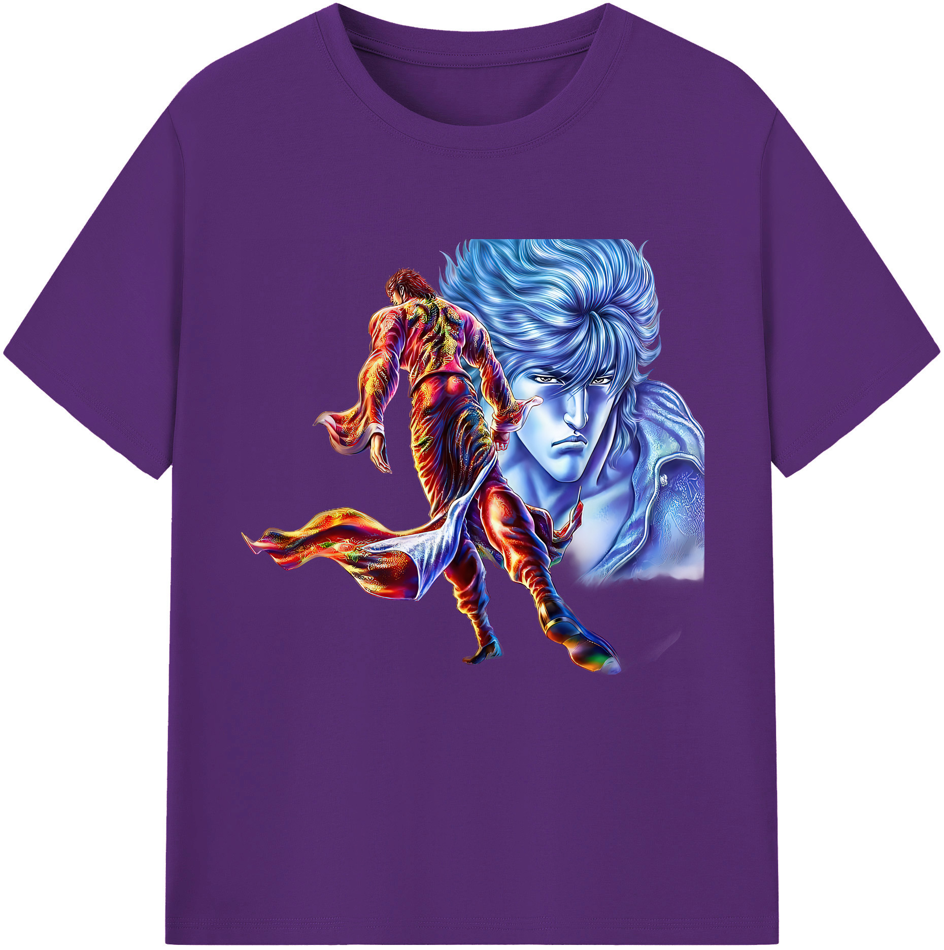 （画像用） 北斗の拳 Fist of the North Star 綿100％半袖Tシャツ（フロントプリント）