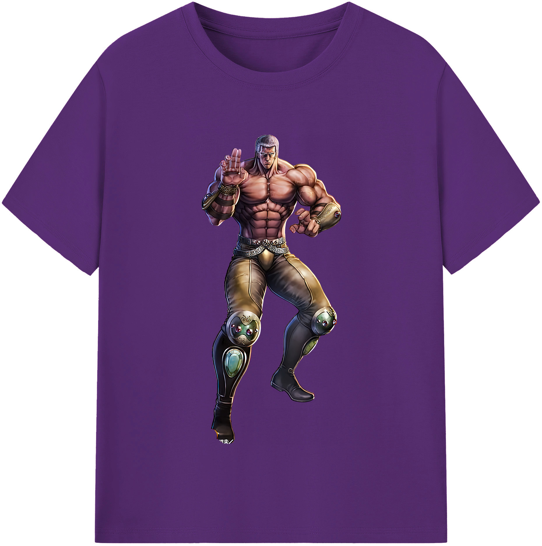 （画像用） 北斗の拳 Fist of the North Star 綿100％半袖Tシャツ（フロントプリント）