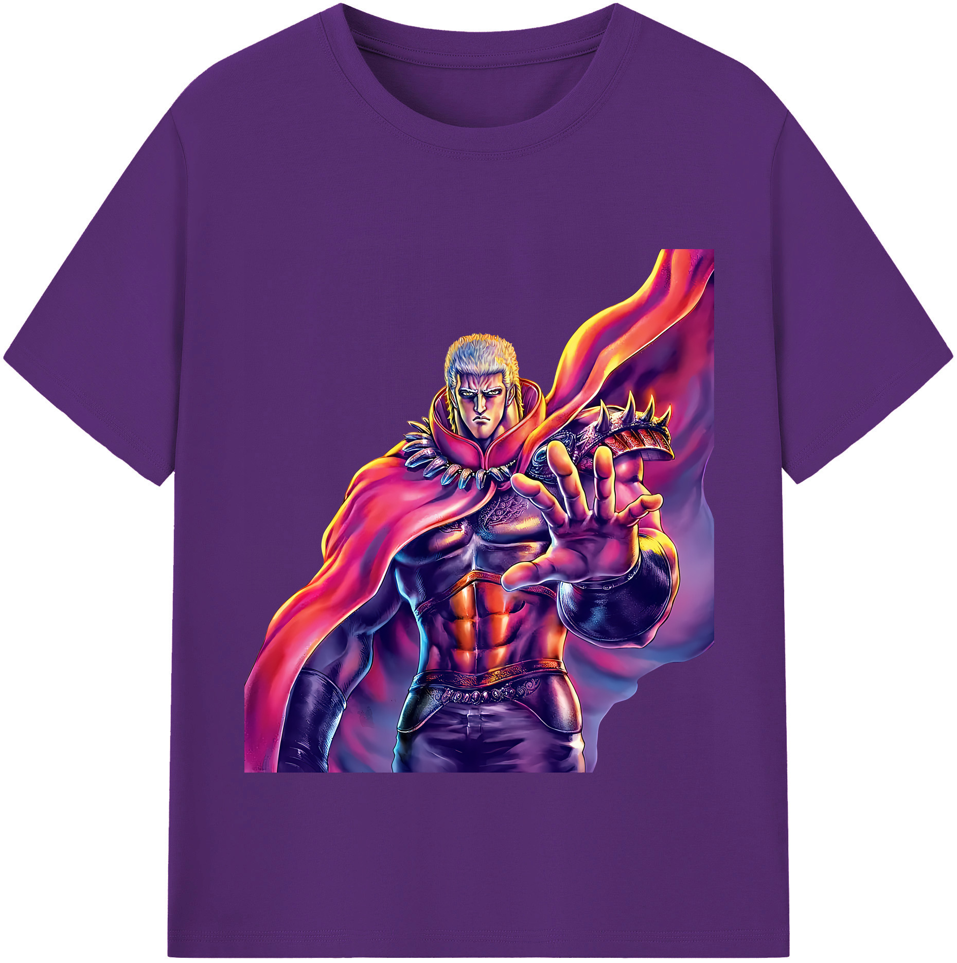 （画像用） 北斗の拳 Fist of the North Star 綿100％半袖Tシャツ（フロントプリント）