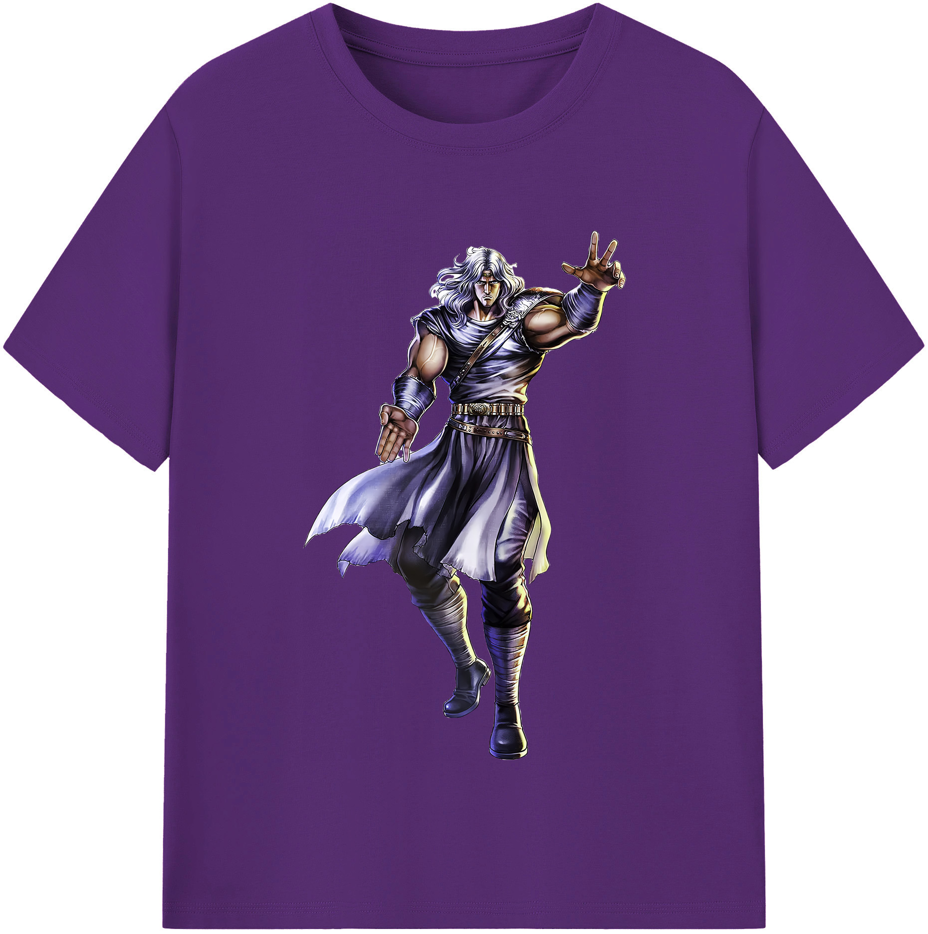 （画像用） 北斗の拳 Fist of the North Star 綿100％半袖Tシャツ（フロントプリント）