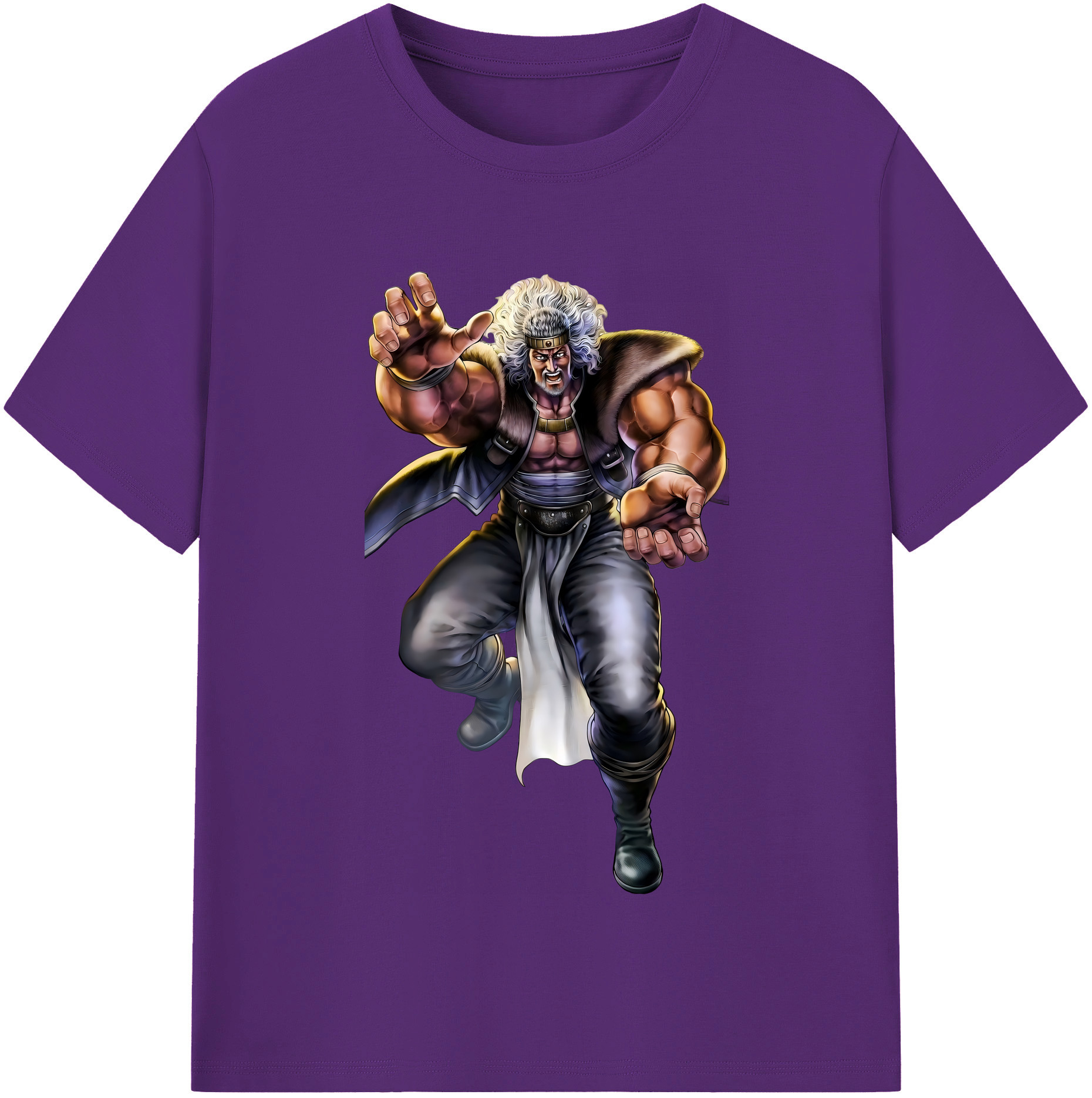 （画像用） 北斗の拳 Fist of the North Star 綿100％半袖Tシャツ（フロントプリント）