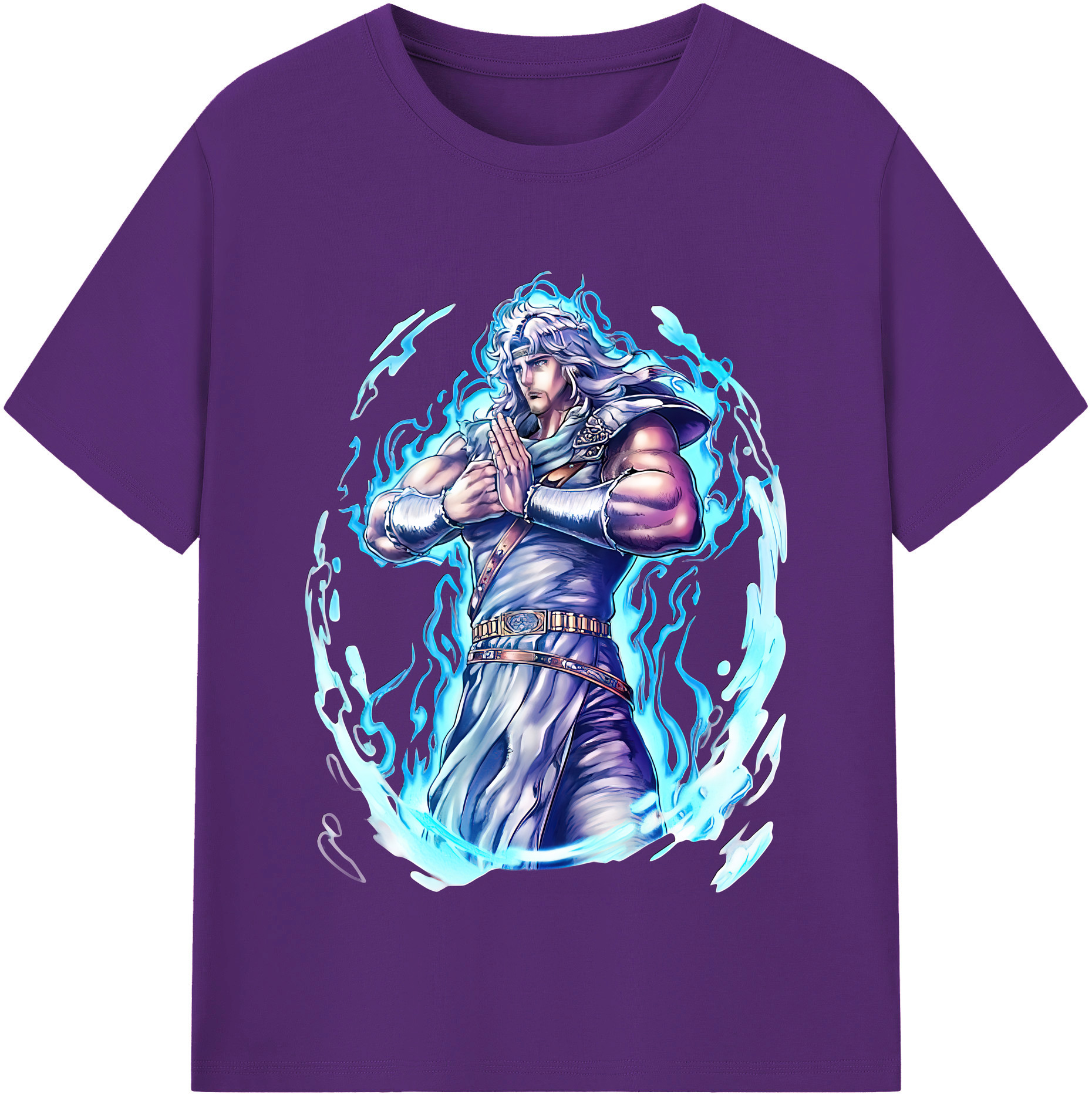 （画像用） 北斗の拳 Fist of the North Star 綿100％半袖Tシャツ（フロントプリント）