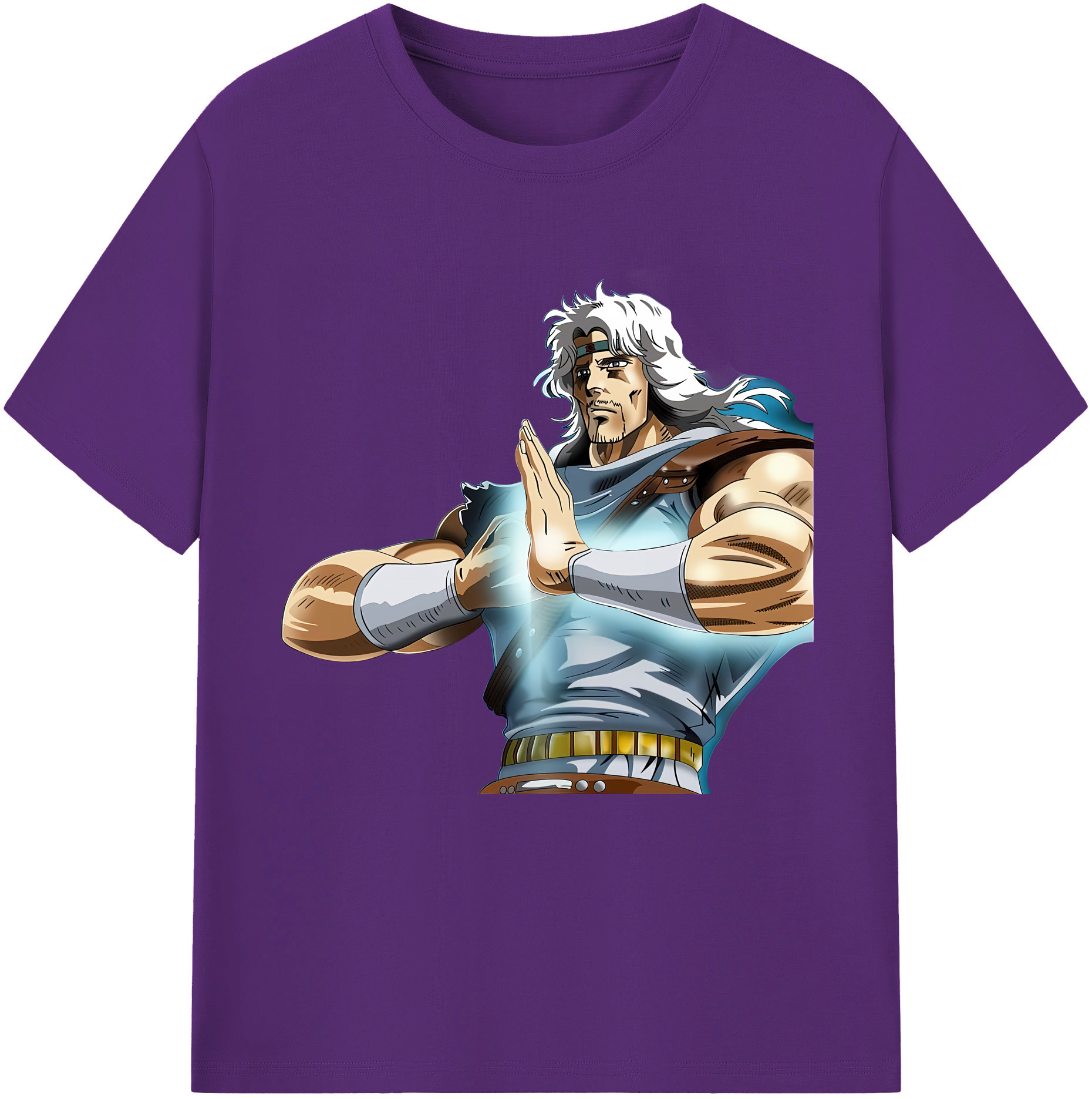 （画像用） 北斗の拳 Fist of the North Star 綿100％半袖Tシャツ（フロントプリント）