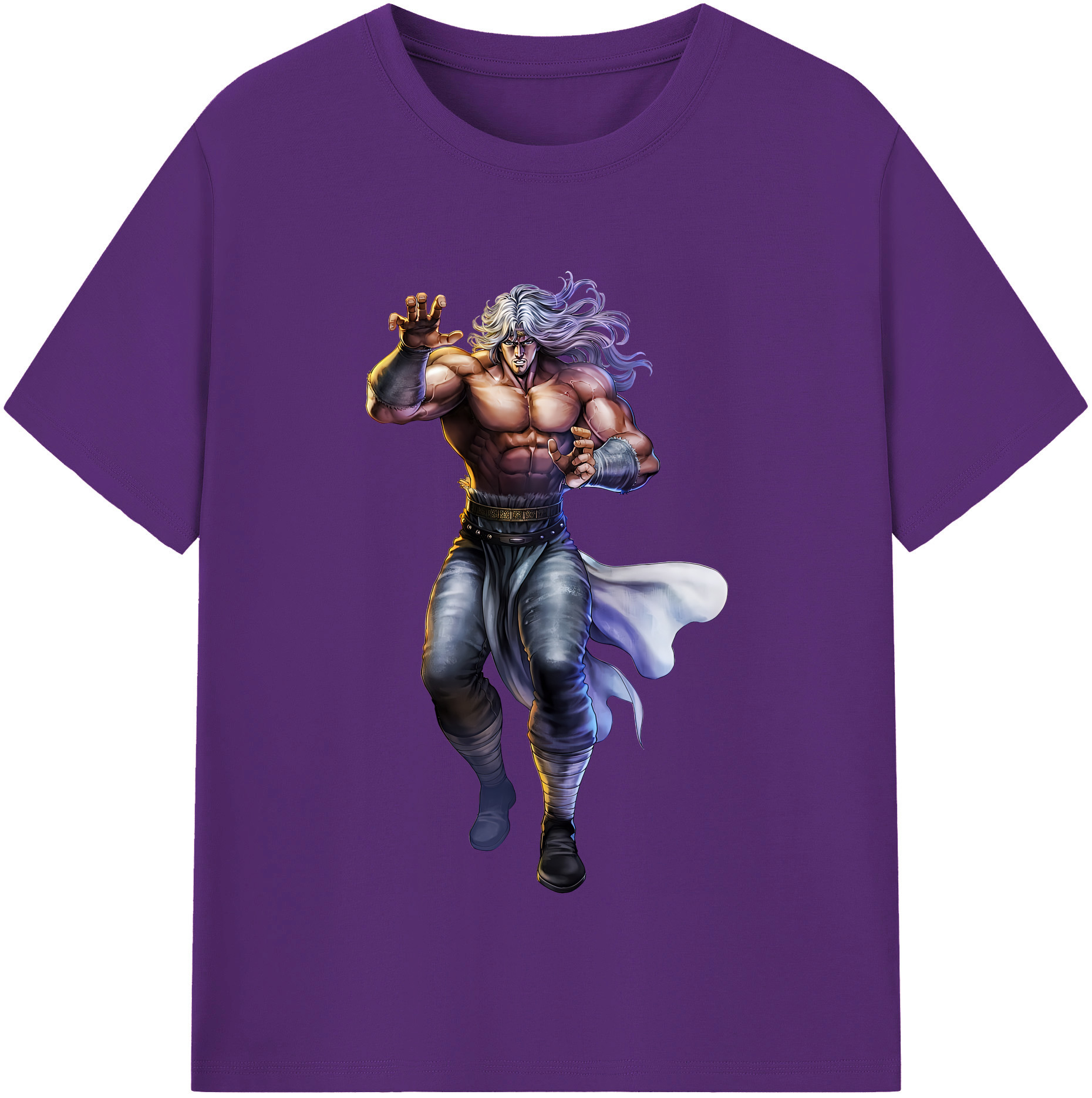 （画像用） 北斗の拳 Fist of the North Star 綿100％半袖Tシャツ（フロントプリント）