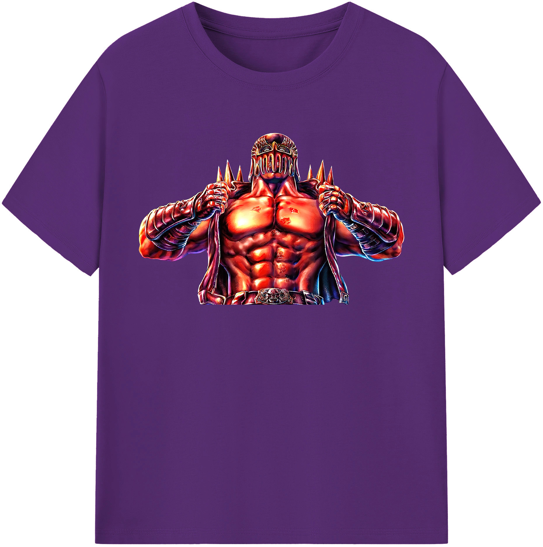 （画像用） 北斗の拳 Fist of the North Star 綿100％半袖Tシャツ（フロントプリント）