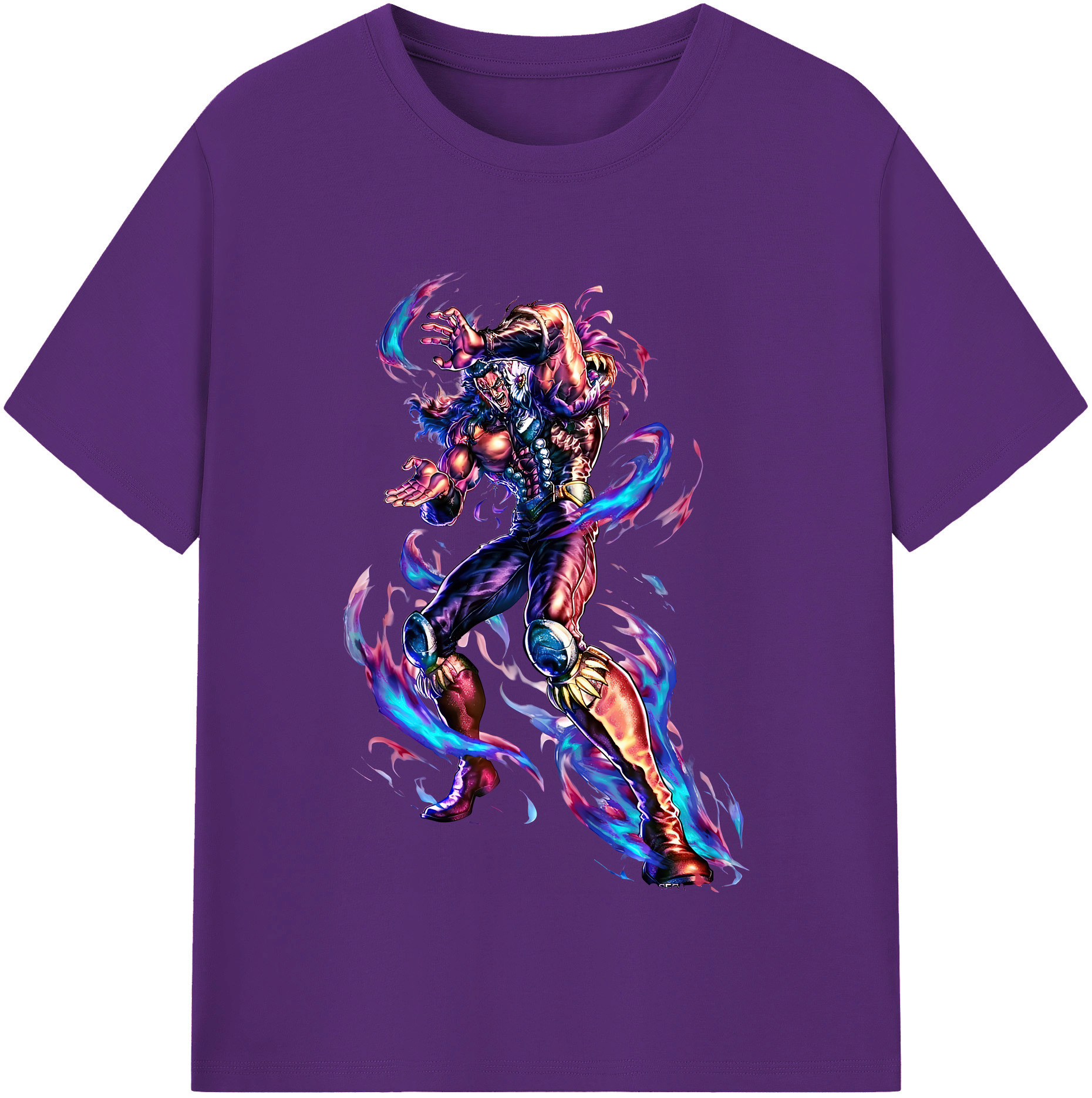 （画像用） 北斗の拳 Fist of the North Star 綿100％半袖Tシャツ（フロントプリント）