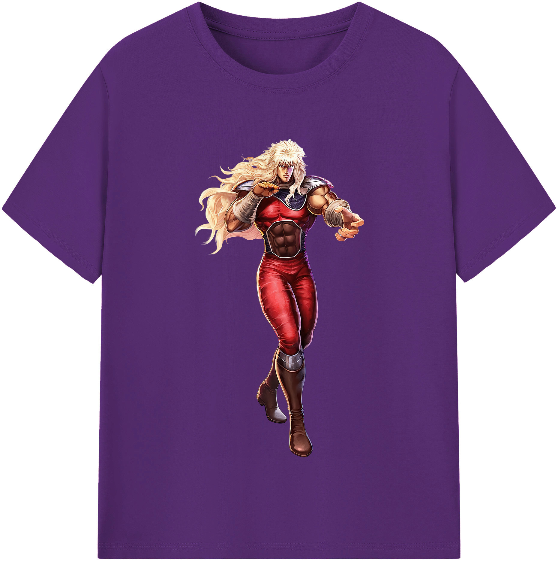 （画像用） 北斗の拳 Fist of the North Star 綿100％半袖Tシャツ（フロントプリント）