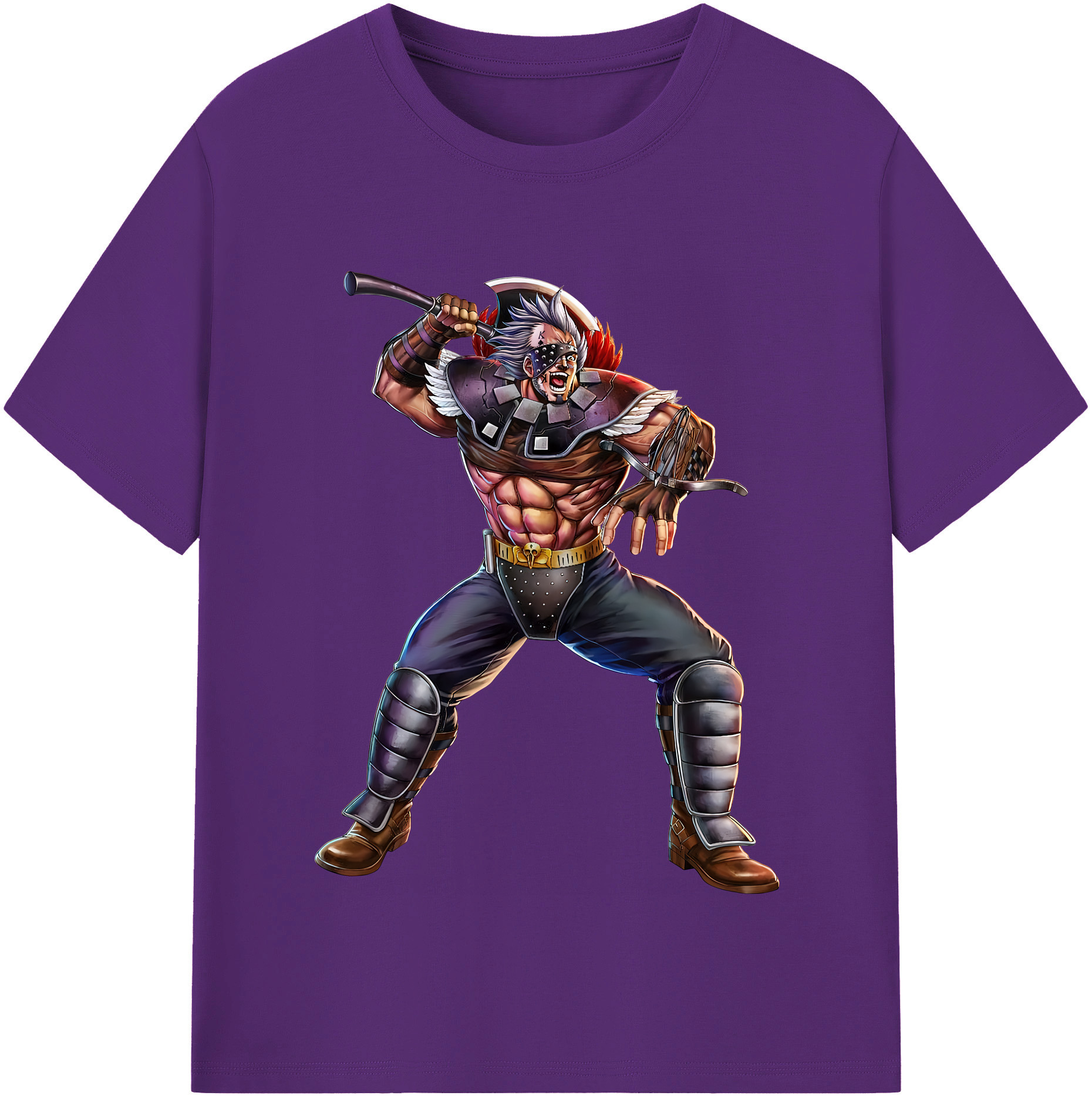 （画像用） 北斗の拳 Fist of the North Star 綿100％半袖Tシャツ（フロントプリント）