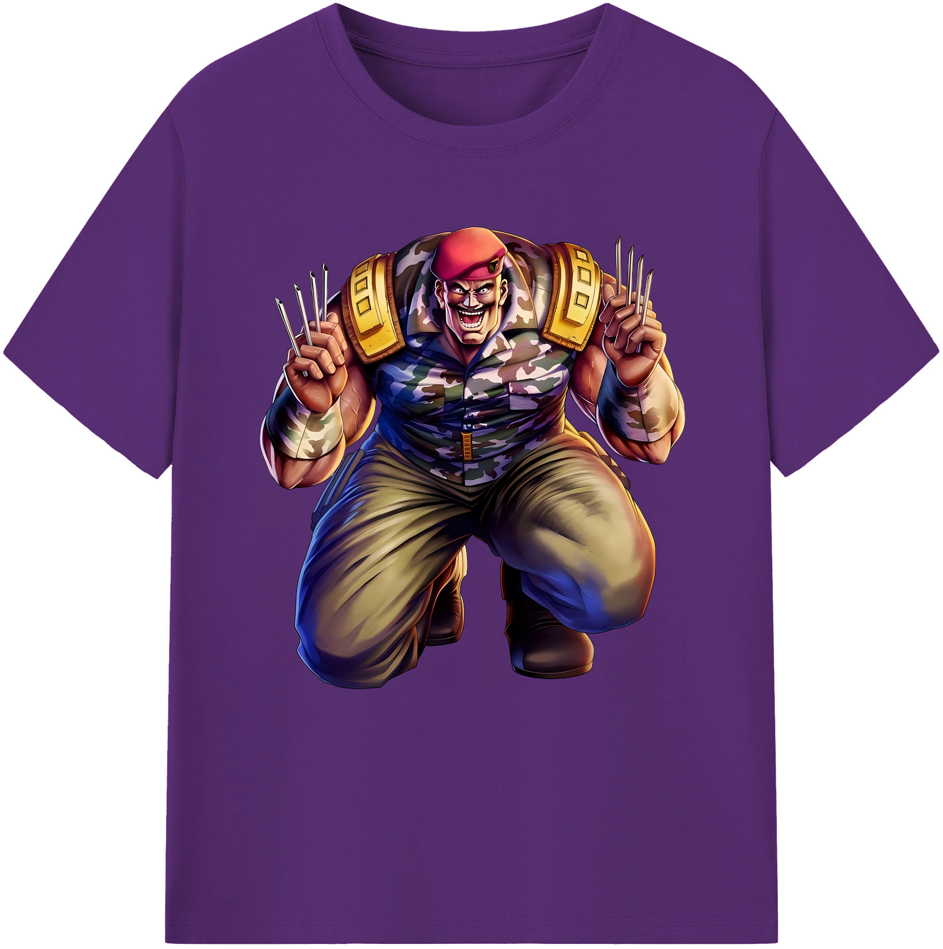 （画像用） 北斗の拳 Fist of the North Star 綿100％半袖Tシャツ（フロントプリント）