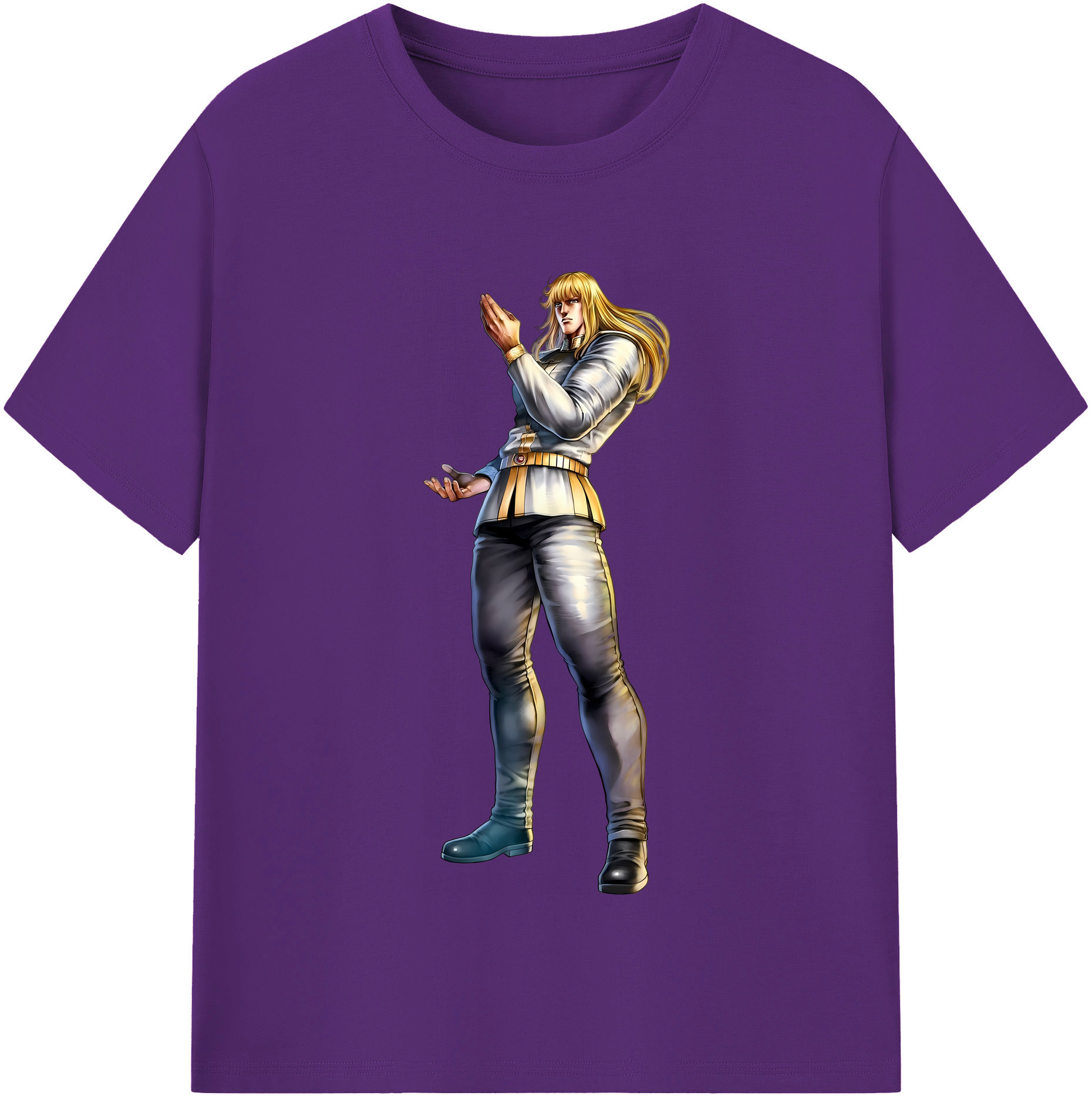 （画像用） 北斗の拳 Fist of the North Star 綿100％半袖Tシャツ（フロントプリント）
