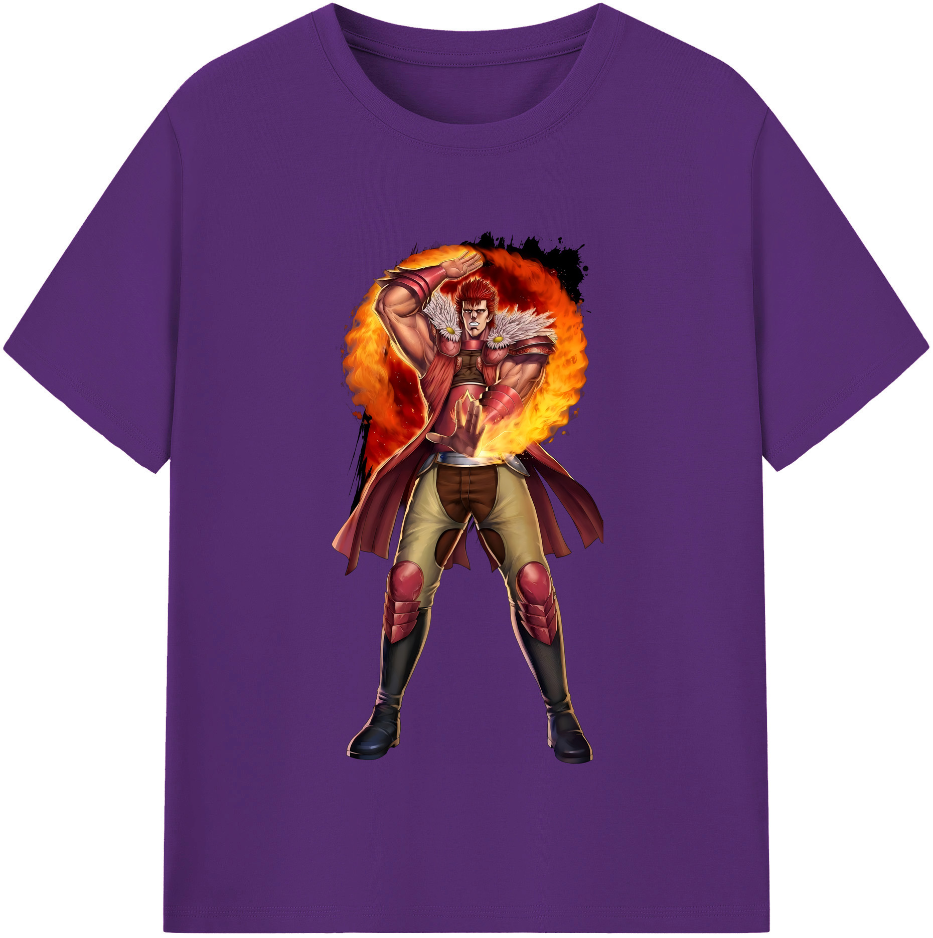 （画像用） 北斗の拳 Fist of the North Star 綿100％半袖Tシャツ（フロントプリント）