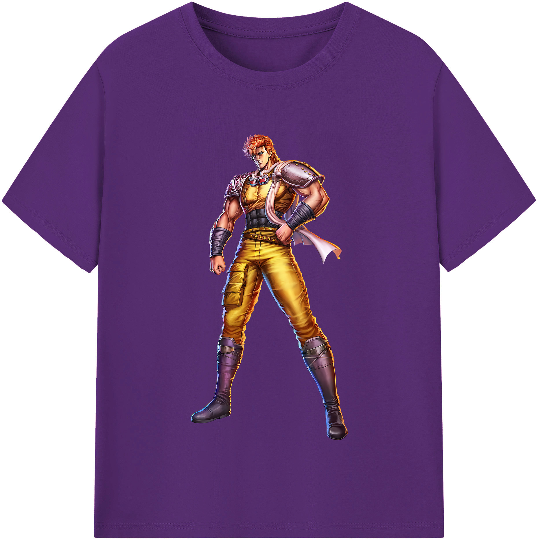 （画像用） 北斗の拳 Fist of the North Star 綿100％半袖Tシャツ（フロントプリント）