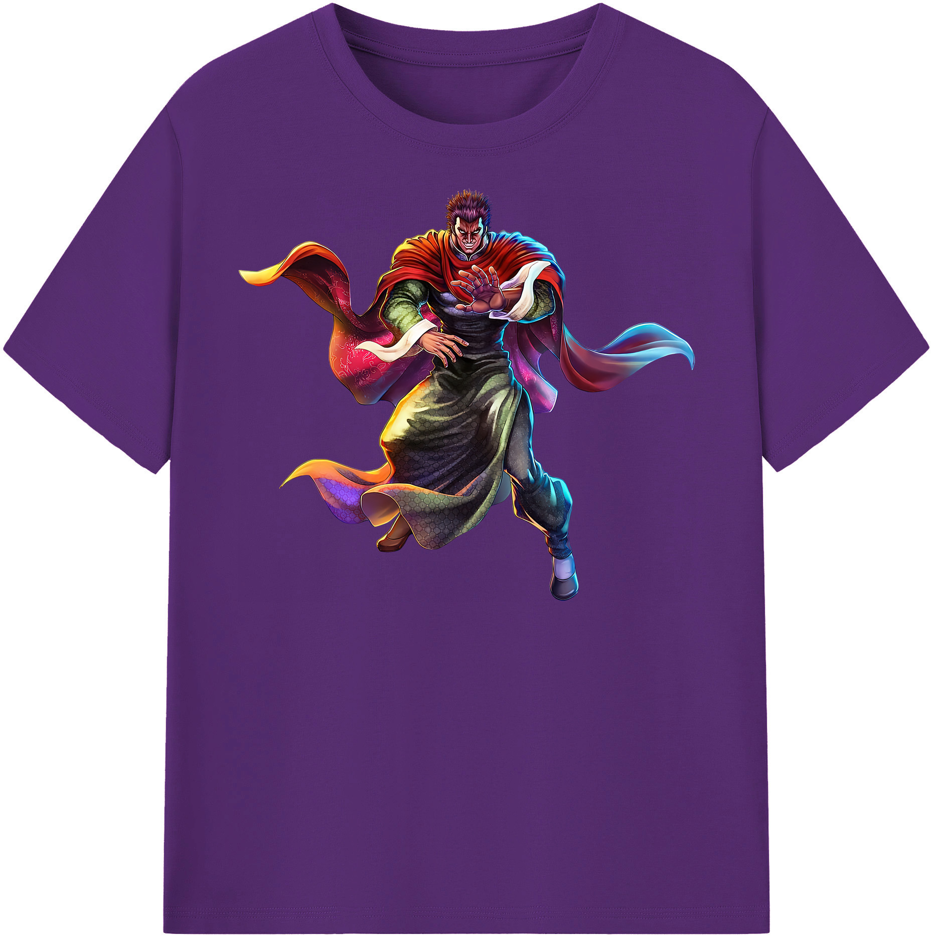 （画像用） 北斗の拳 Fist of the North Star 綿100％半袖Tシャツ（フロントプリント）