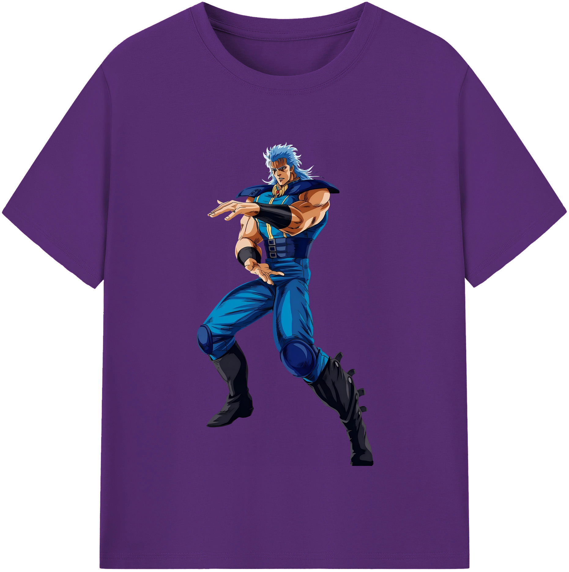 （画像用） 北斗の拳 Fist of the North Star 綿100％半袖Tシャツ（フロントプリント）