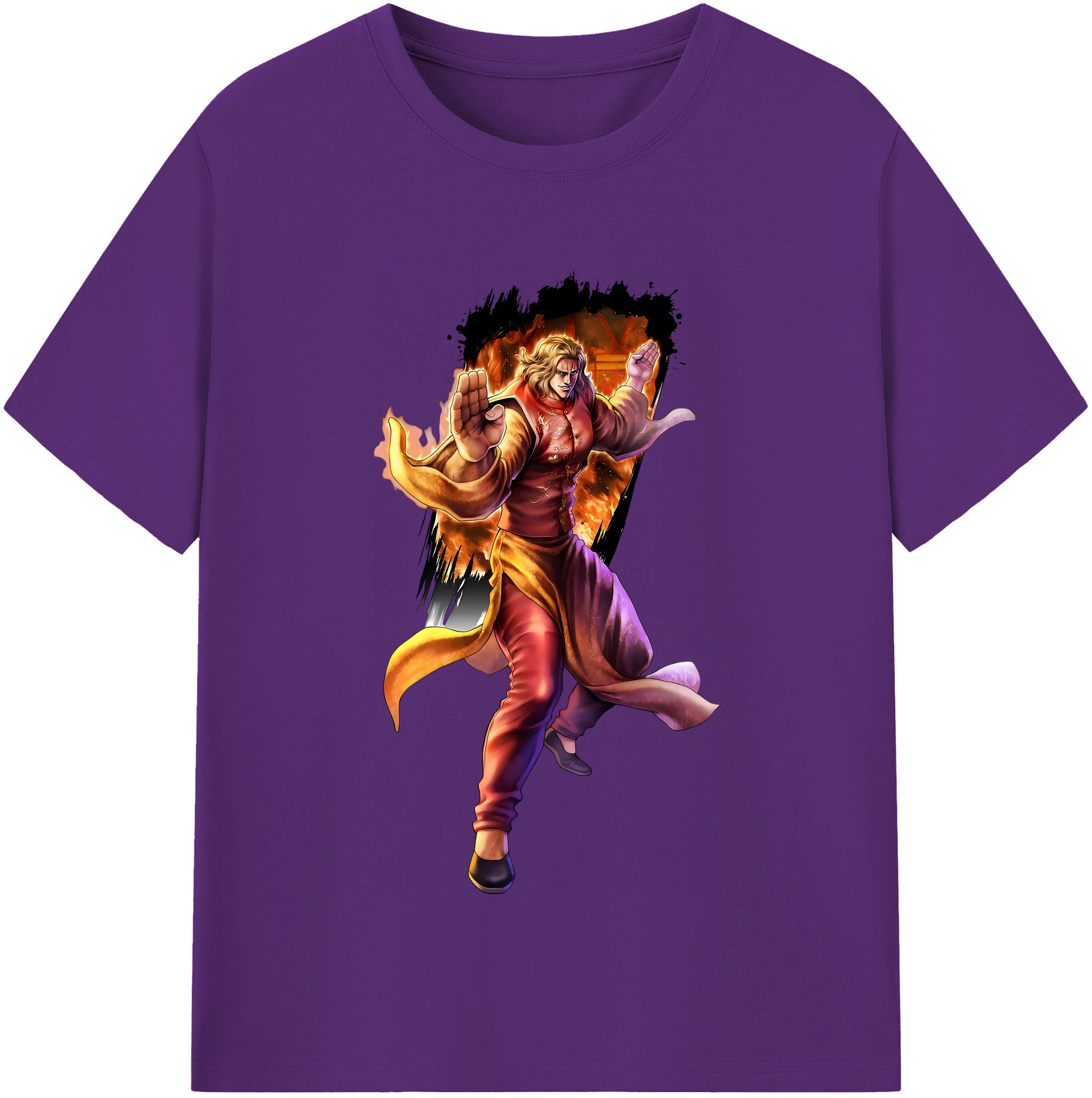 （画像用） 北斗の拳 Fist of the North Star 綿100％半袖Tシャツ（フロントプリント）