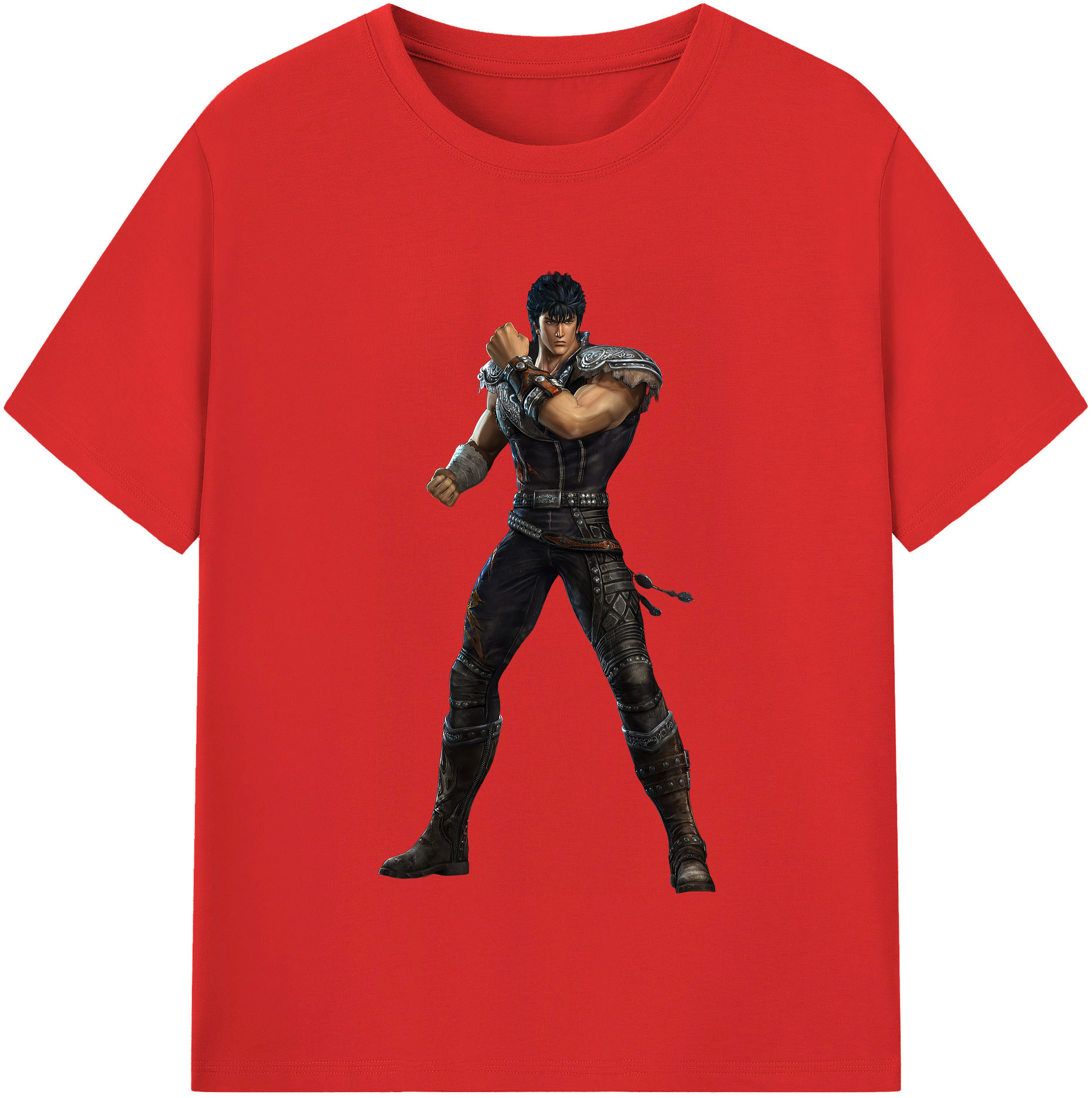 （画像用） 北斗の拳 Fist of the North Star 綿100％半袖Tシャツ（フロントプリント）