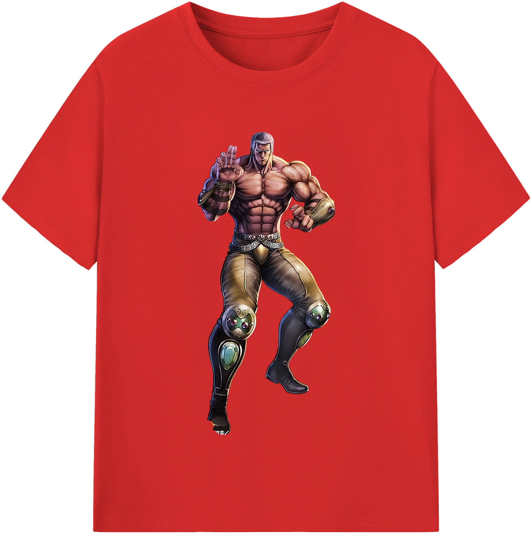 （画像用） 北斗の拳 Fist of the North Star 綿100％半袖Tシャツ（フロントプリント）