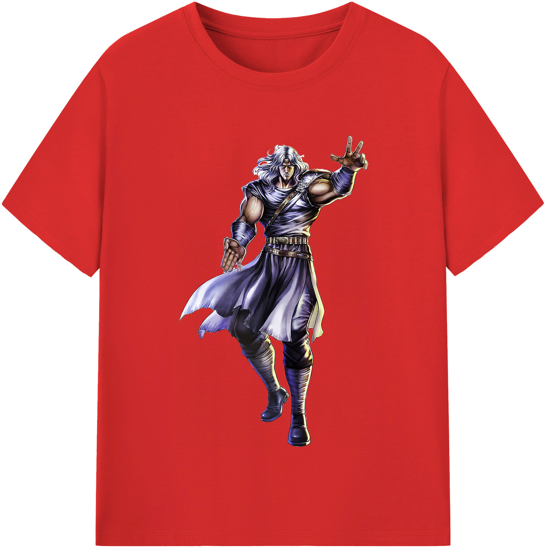 （画像用） 北斗の拳 Fist of the North Star 綿100％半袖Tシャツ（フロントプリント）