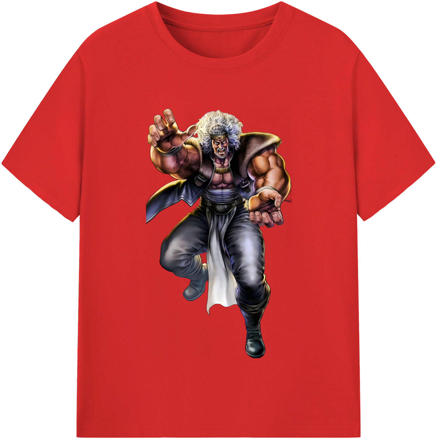 （画像用） 北斗の拳 Fist of the North Star 綿100％半袖Tシャツ（フロントプリント）