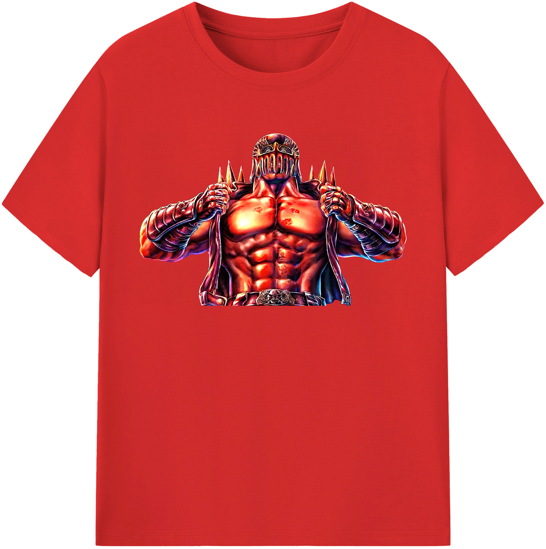 （画像用） 北斗の拳 Fist of the North Star 綿100％半袖Tシャツ（フロントプリント）