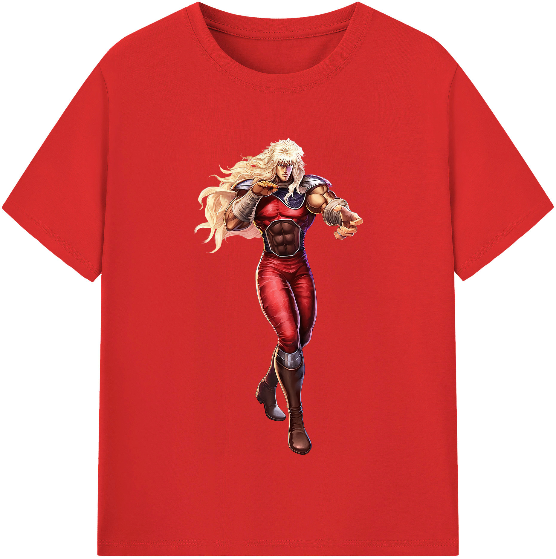（画像用） 北斗の拳 Fist of the North Star 綿100％半袖Tシャツ（フロントプリント）