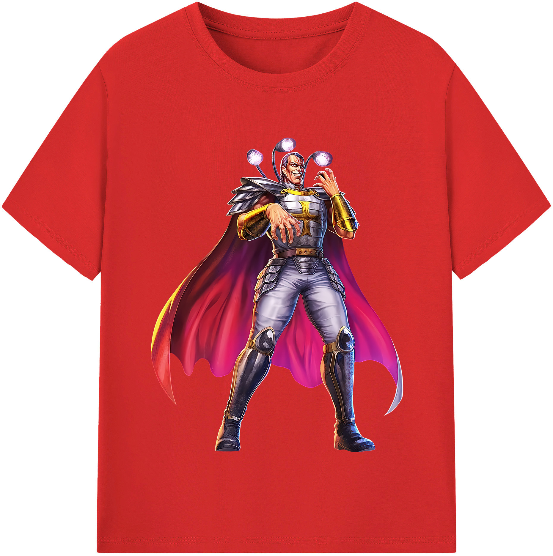 （画像用） 北斗の拳 Fist of the North Star 綿100％半袖Tシャツ（フロントプリント）